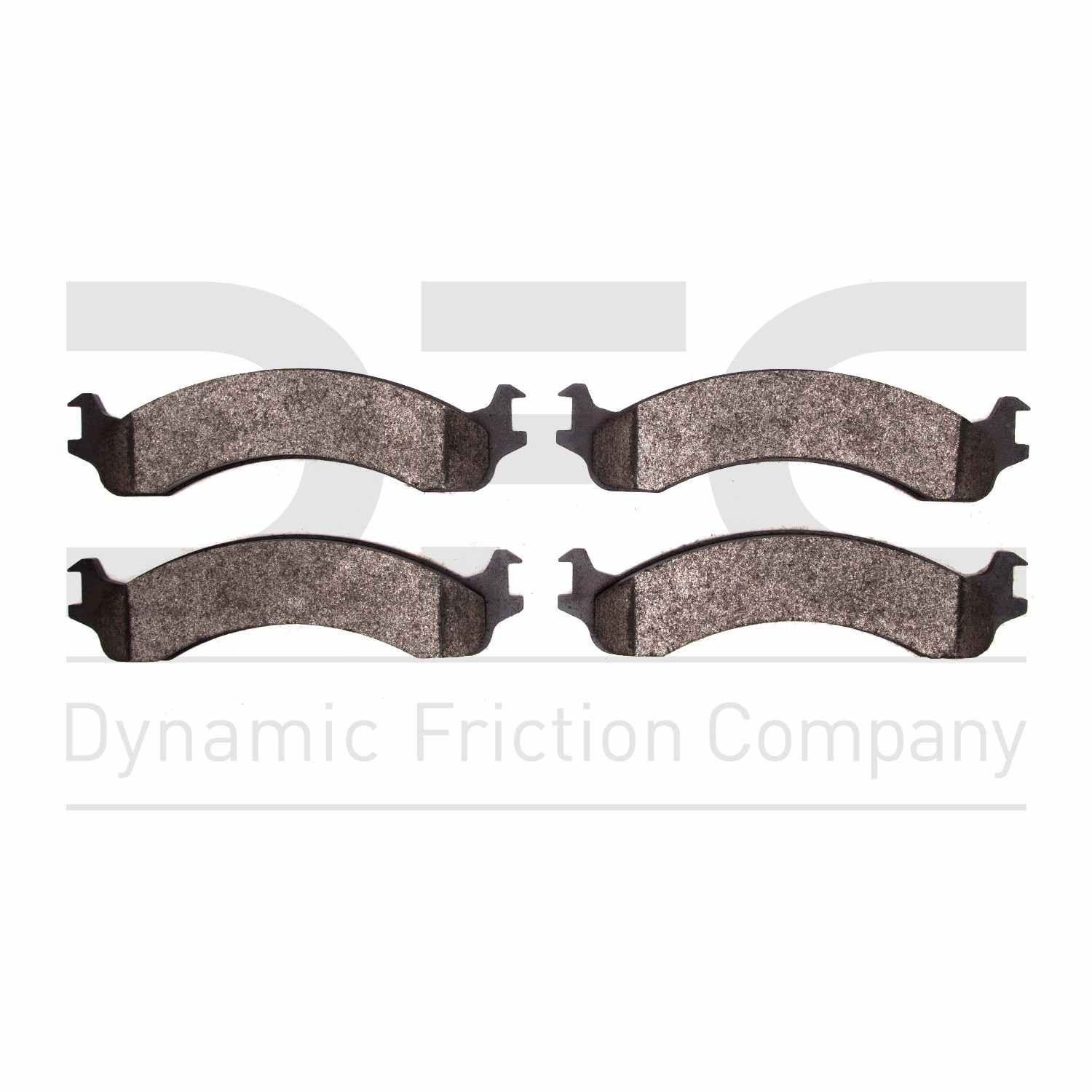 Dynamic Friction Company Disc Brake Pad Set  top view frsport 1214-0821-00