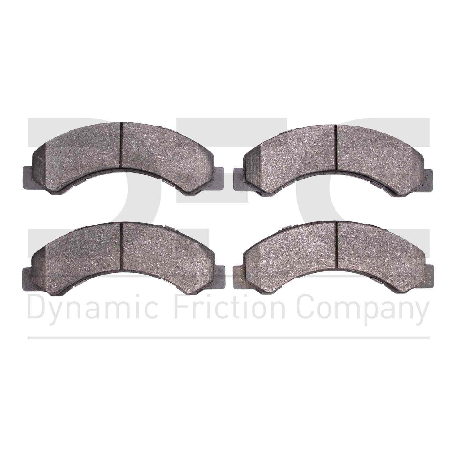 Dynamic Friction Company Disc Brake Pad Set  top view frsport 1214-0825-00