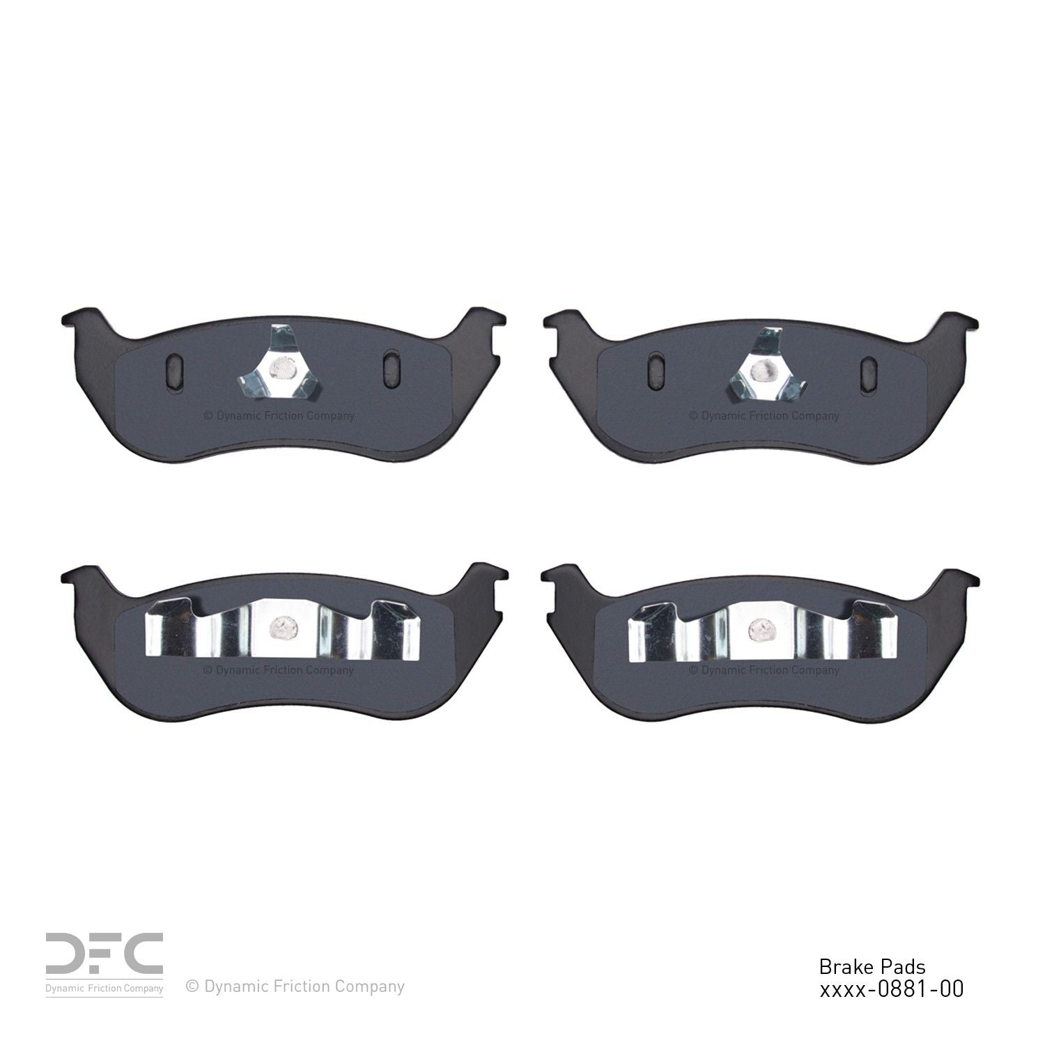 dynamic friction company disc brake pad set  frsport 1214-0881-00