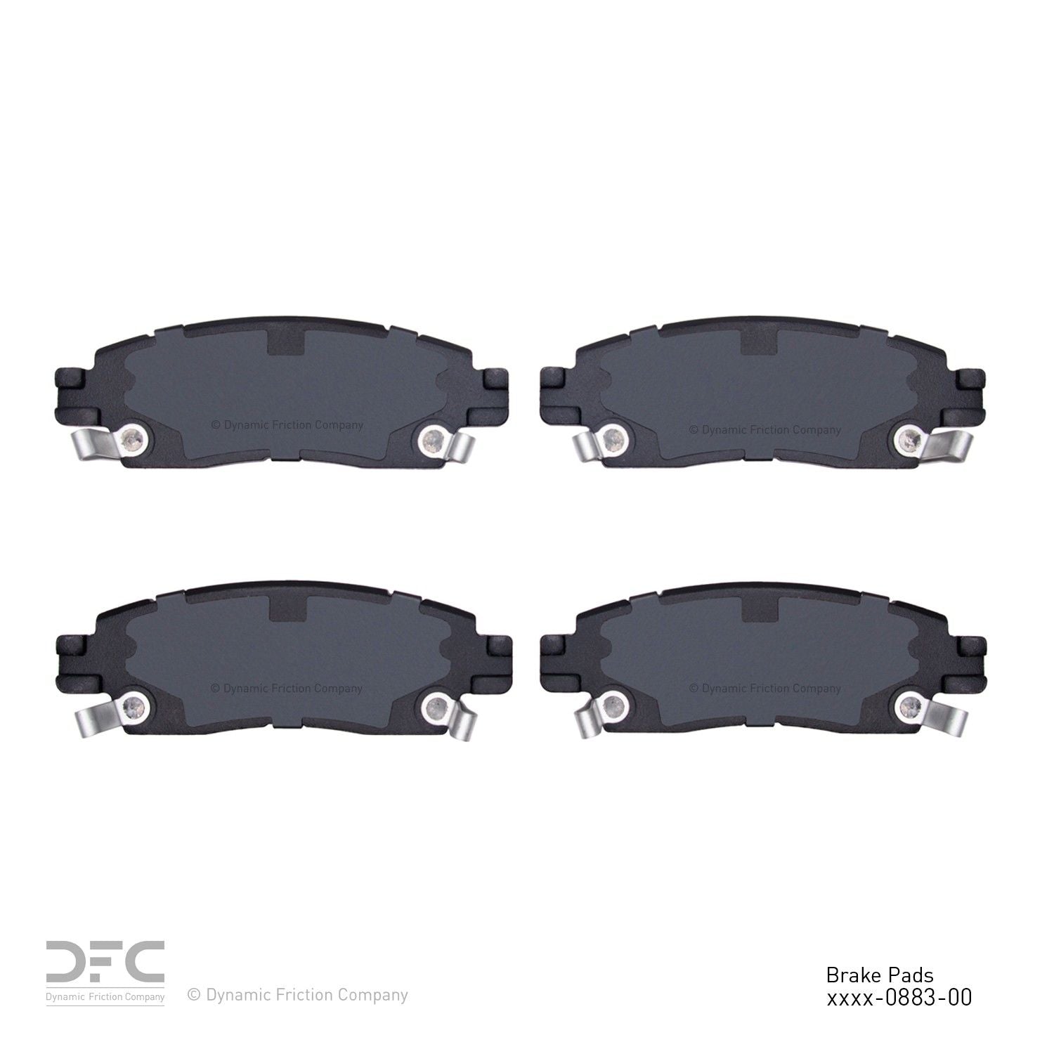 dynamic friction company disc brake pad set  frsport 1214-0883-00