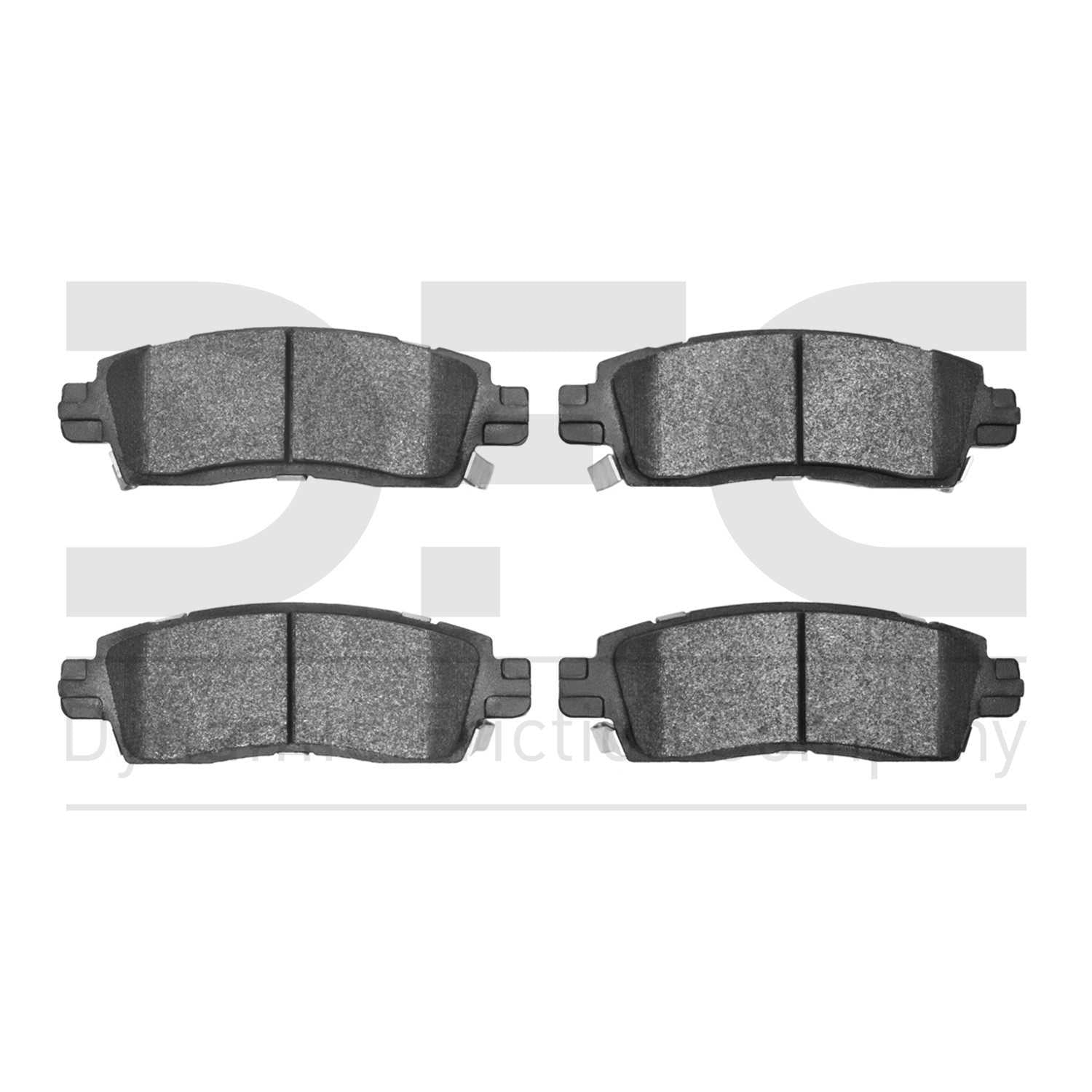 Dynamic Friction Company Disc Brake Pad Set  top view frsport 1214-0883-00