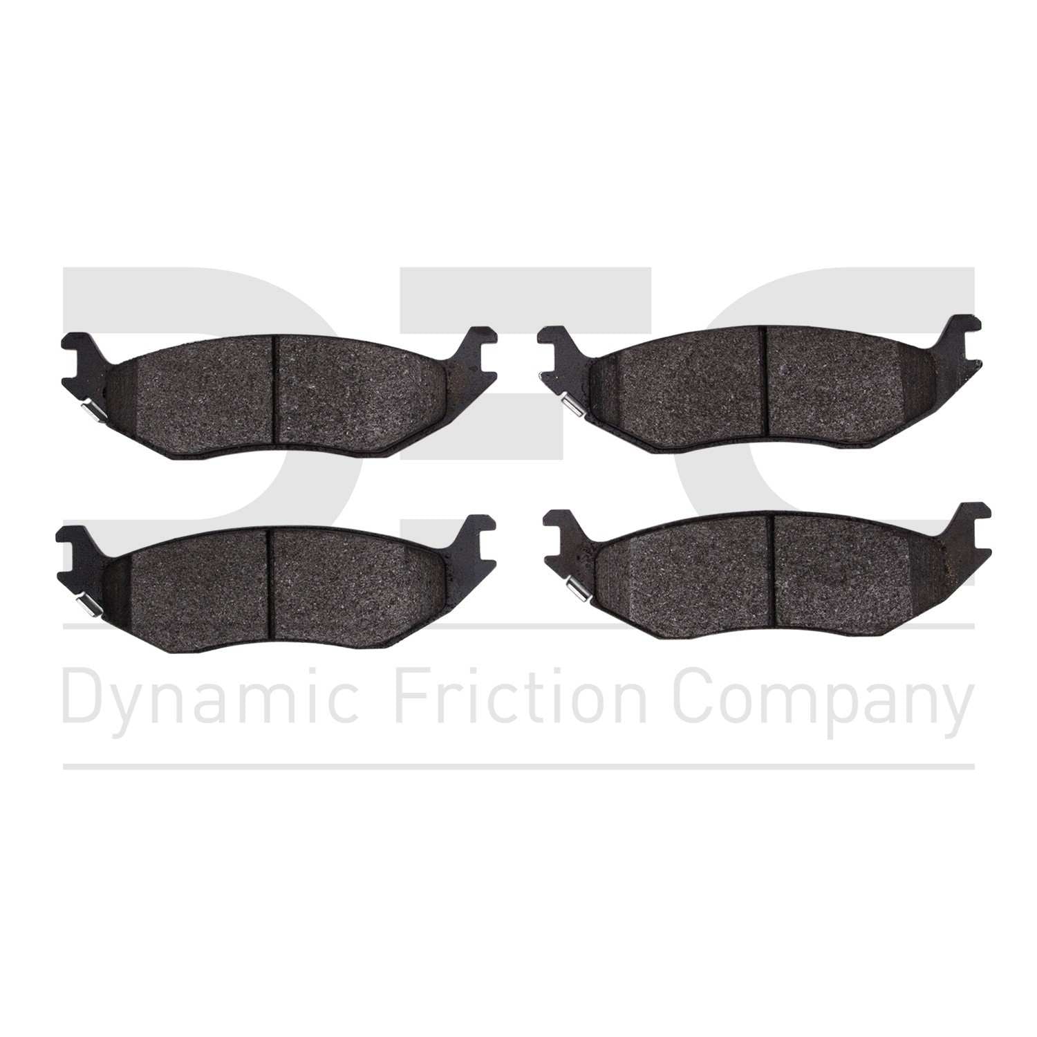 Dynamic Friction Company Disc Brake Pad Set  top view frsport 1214-0898-00