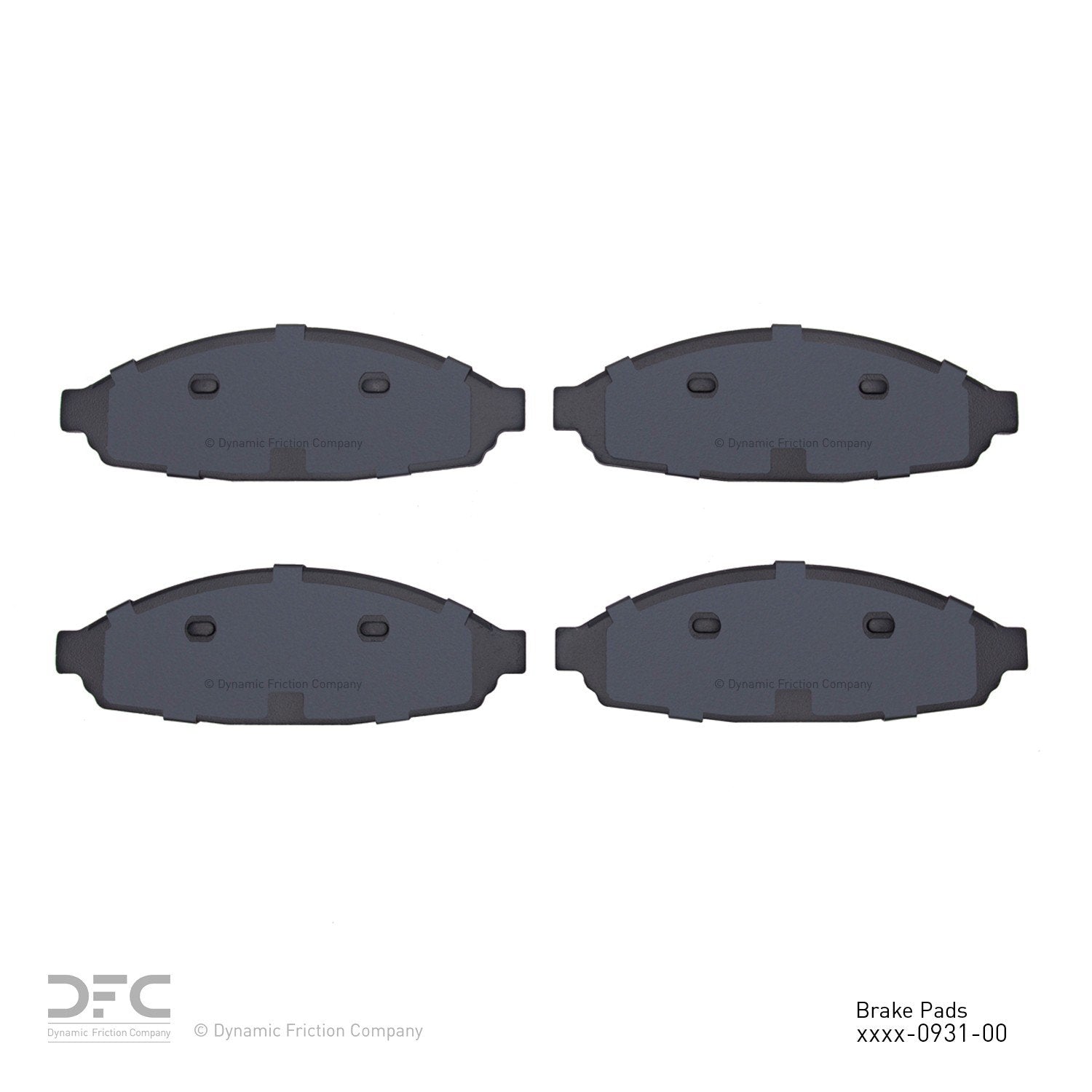 dynamic friction company disc brake pad set  frsport 1214-0931-00