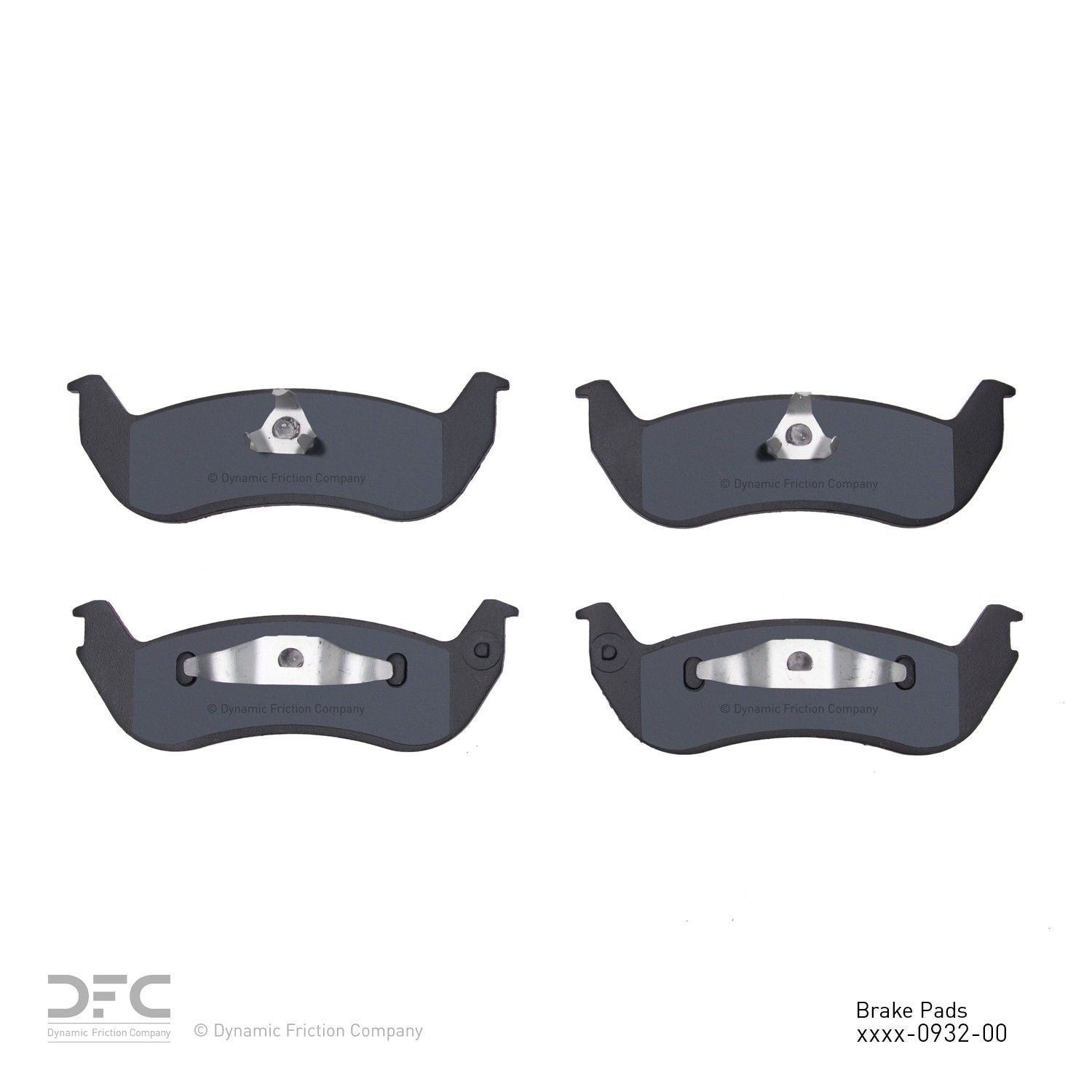 dynamic friction company disc brake pad set  frsport 1214-0932-00