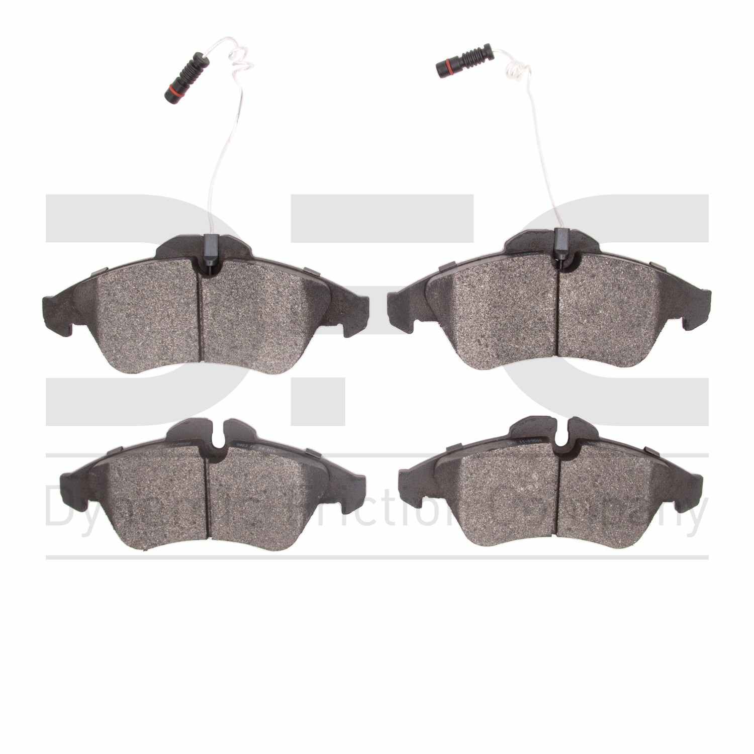 Dynamic Friction Company Disc Brake Pad Set  top view frsport 1214-0950-00