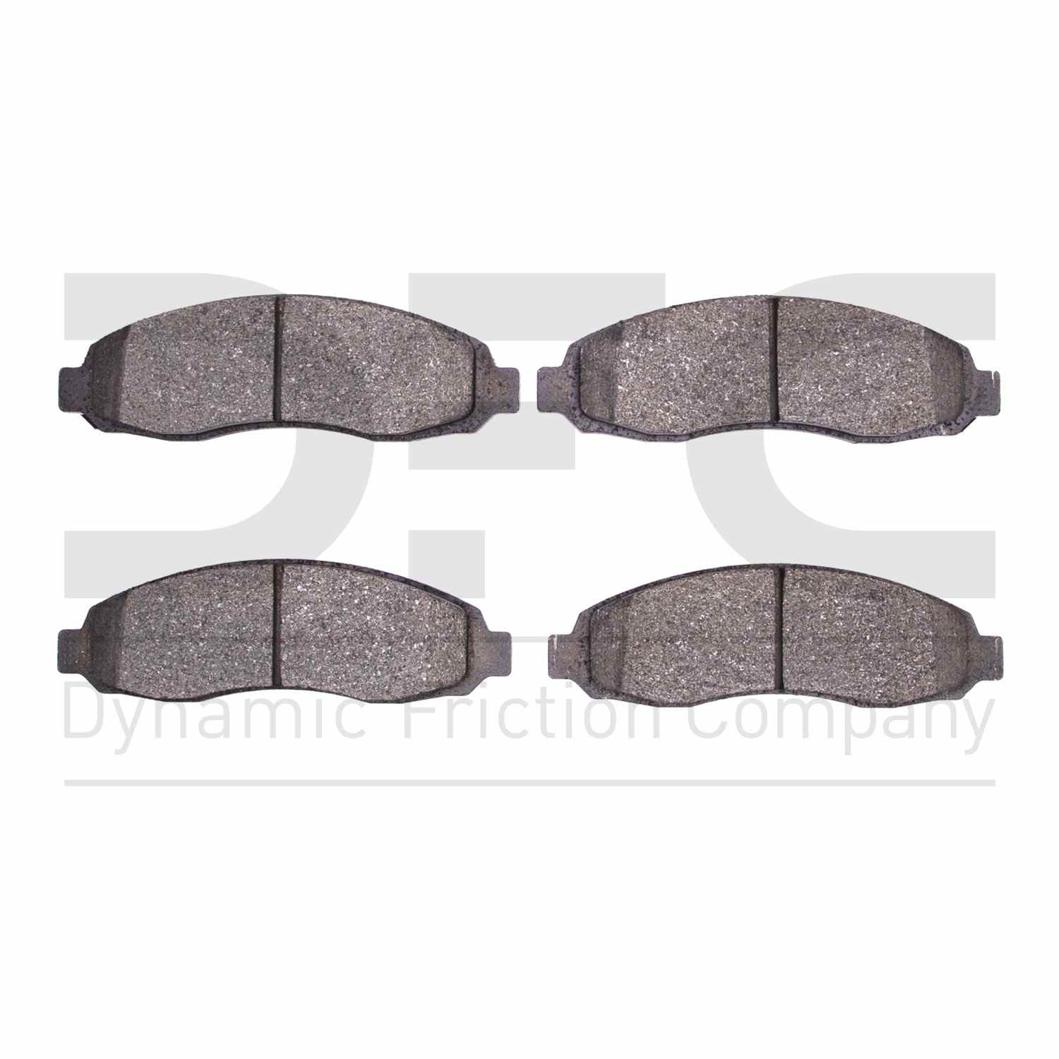 Dynamic Friction Company Disc Brake Pad Set  top view frsport 1214-0962-00