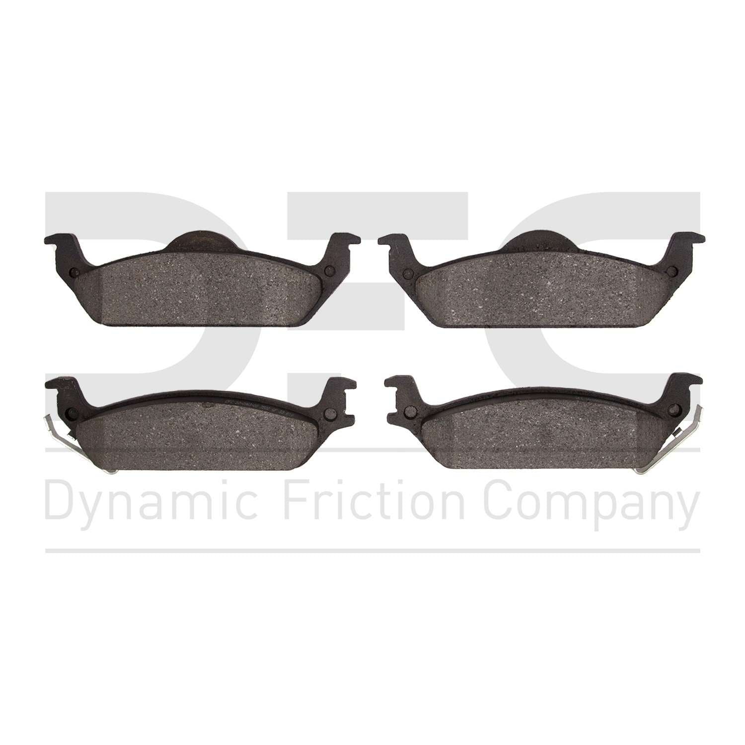 Dynamic Friction Company Disc Brake Pad Set  top view frsport 1214-0963-00