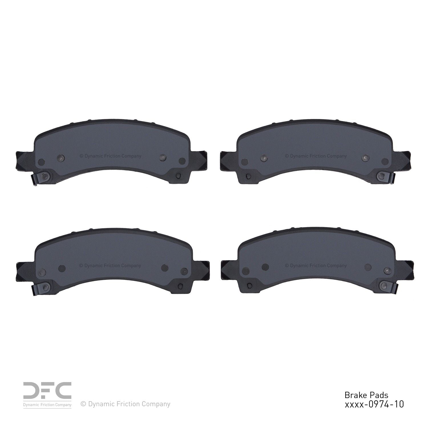 dynamic friction company disc brake pad set  frsport 1214-0974-10