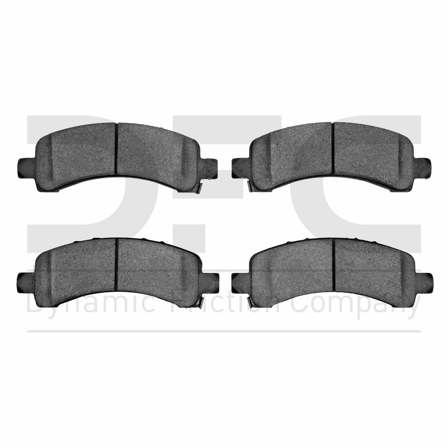 Dynamic Friction Company Disc Brake Pad Set  top view frsport 1214-0974-10