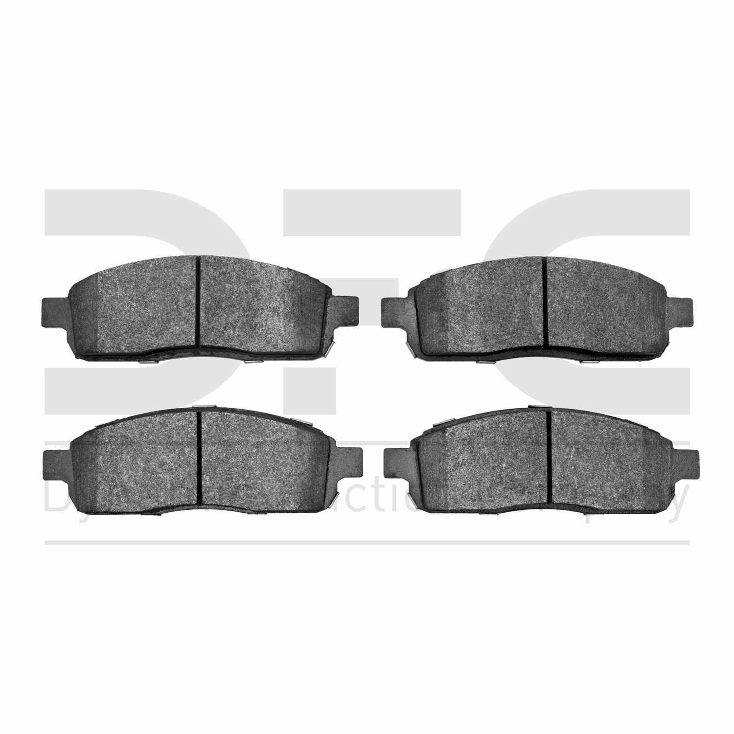 Dynamic Friction Company Disc Brake Pad Set  top view frsport 1214-1011-00