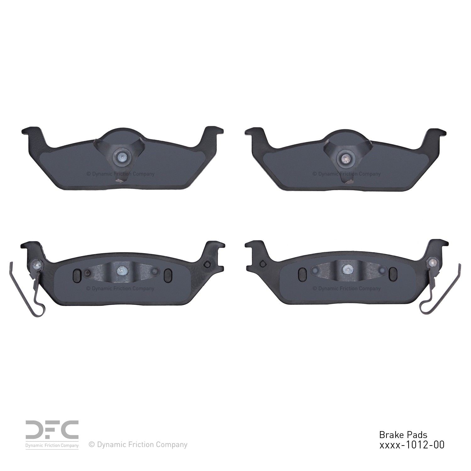 dynamic friction company disc brake pad set  frsport 1214-1012-00