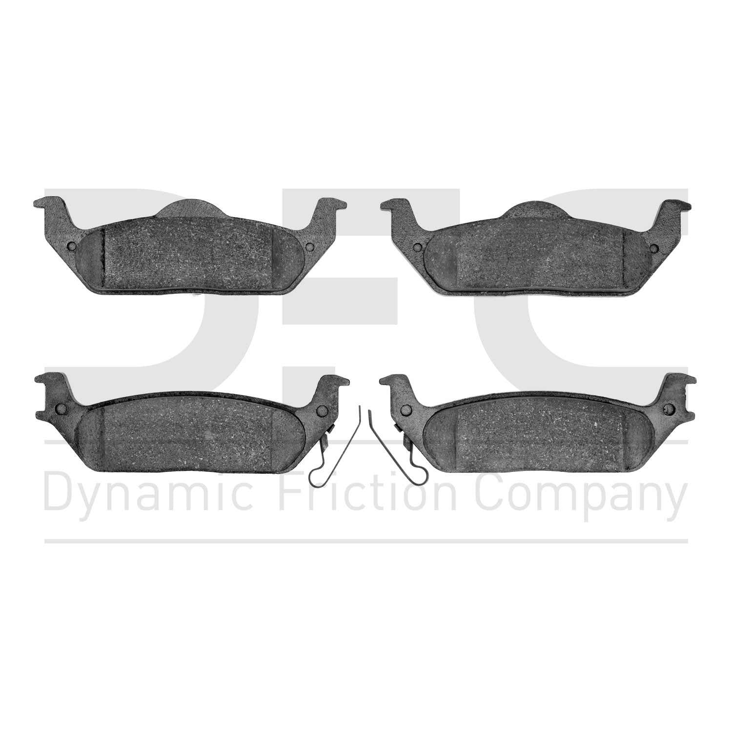 Dynamic Friction Company Disc Brake Pad Set  top view frsport 1214-1012-00