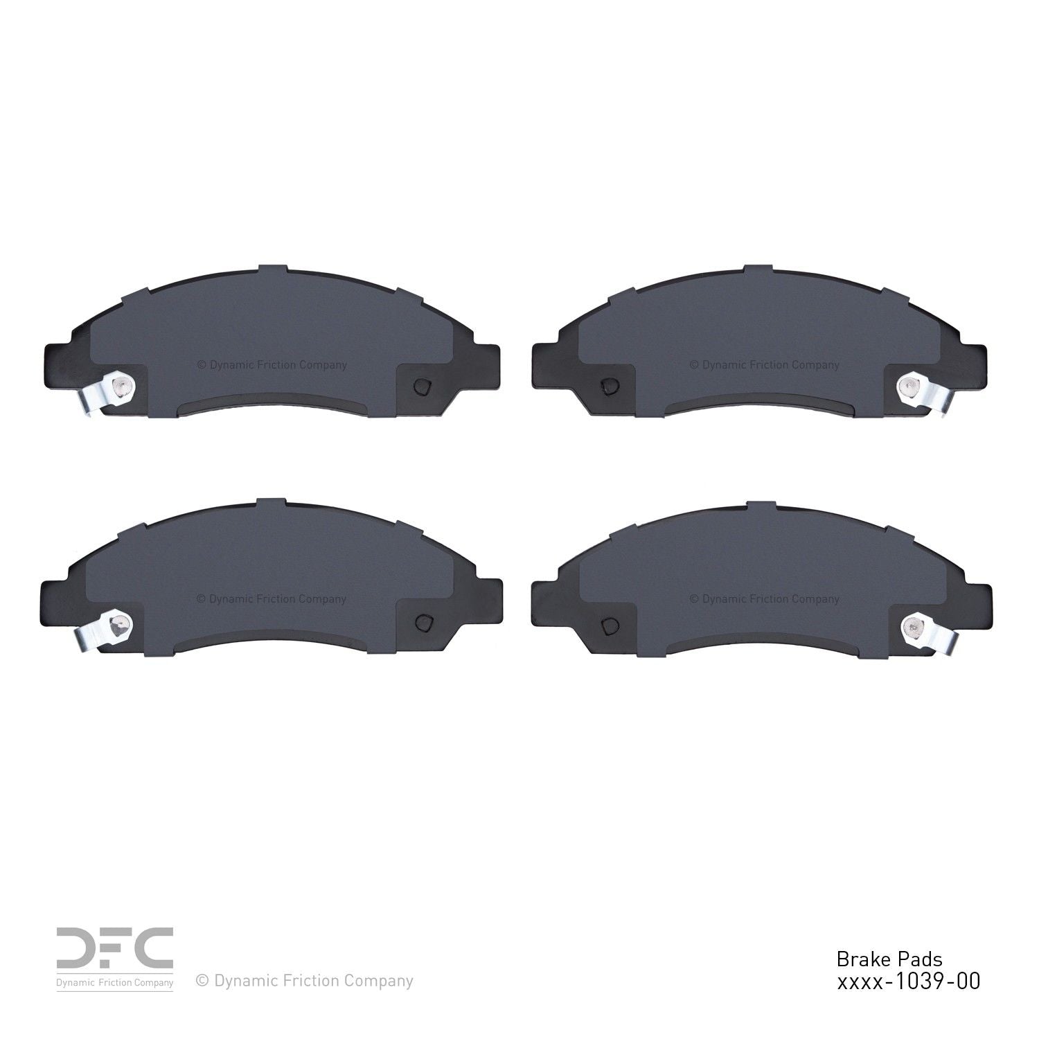 dynamic friction company disc brake pad set  frsport 1214-1039-00