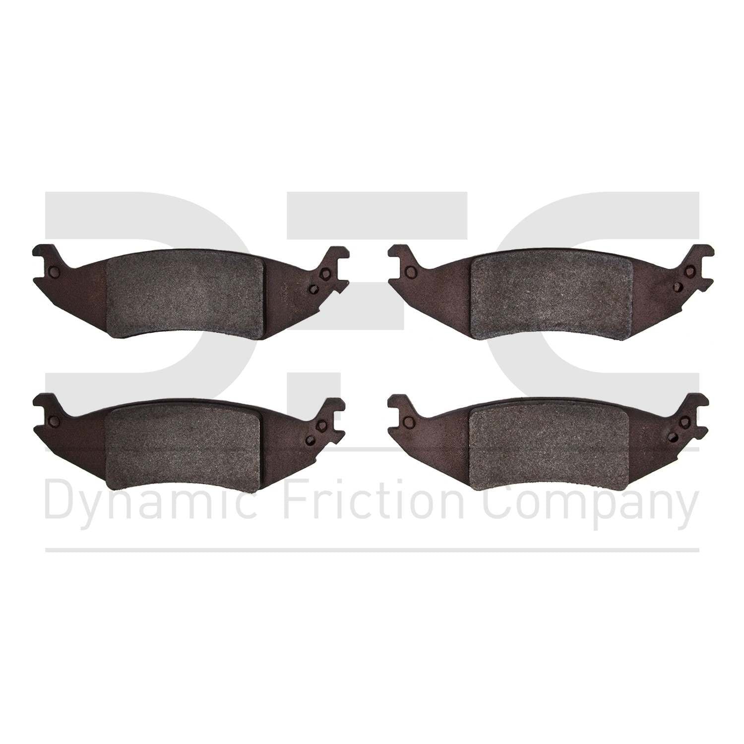 Dynamic Friction Company Disc Brake Pad Set  top view frsport 1214-1046-00