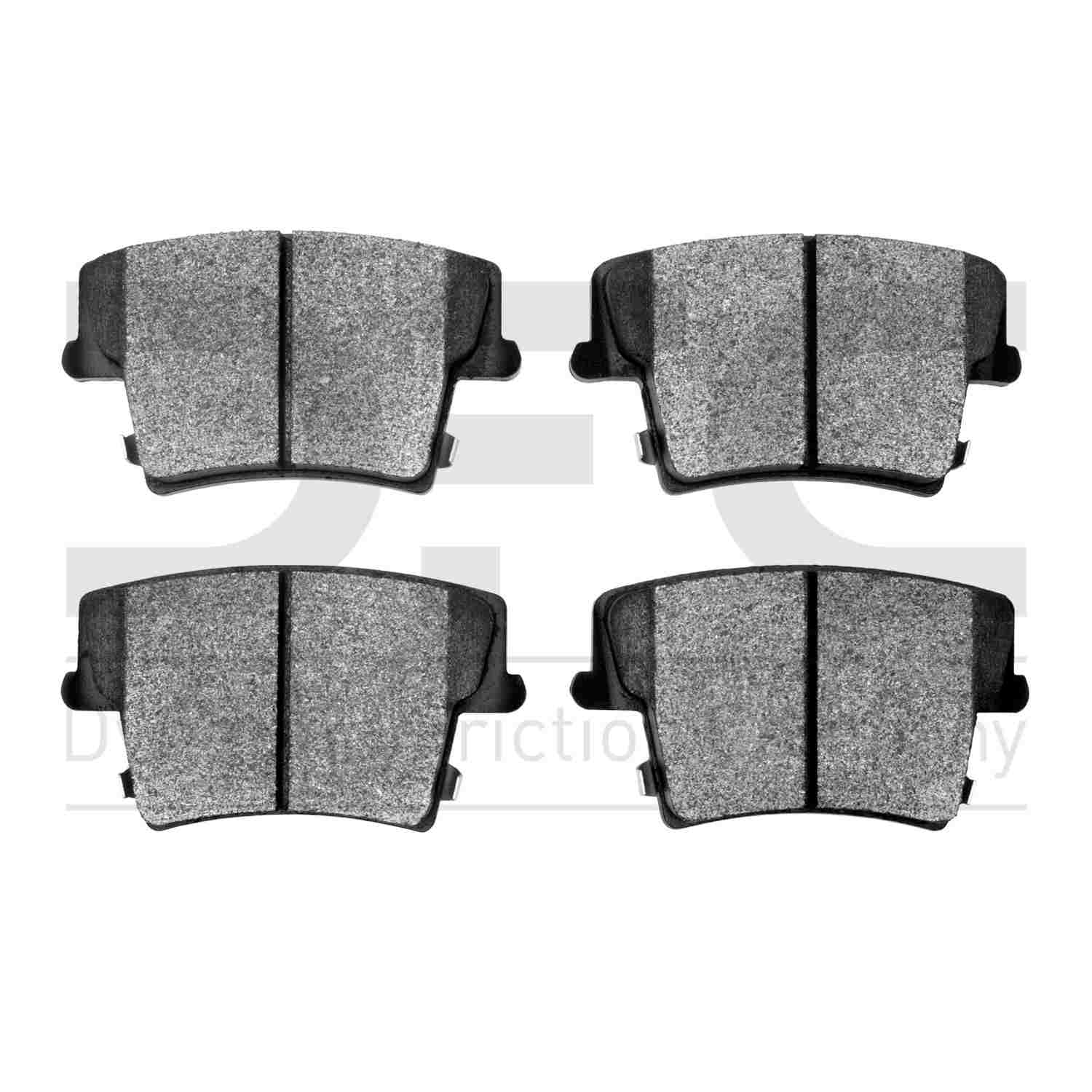 Dynamic Friction Company Disc Brake Pad Set  top view frsport 1214-1057-00