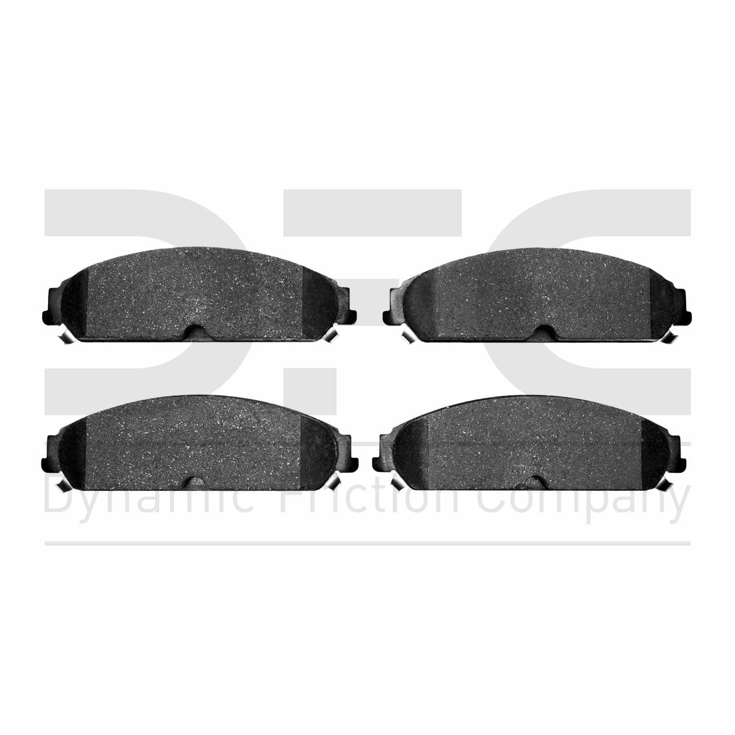 Dynamic Friction Company Disc Brake Pad Set  top view frsport 1214-1058-00