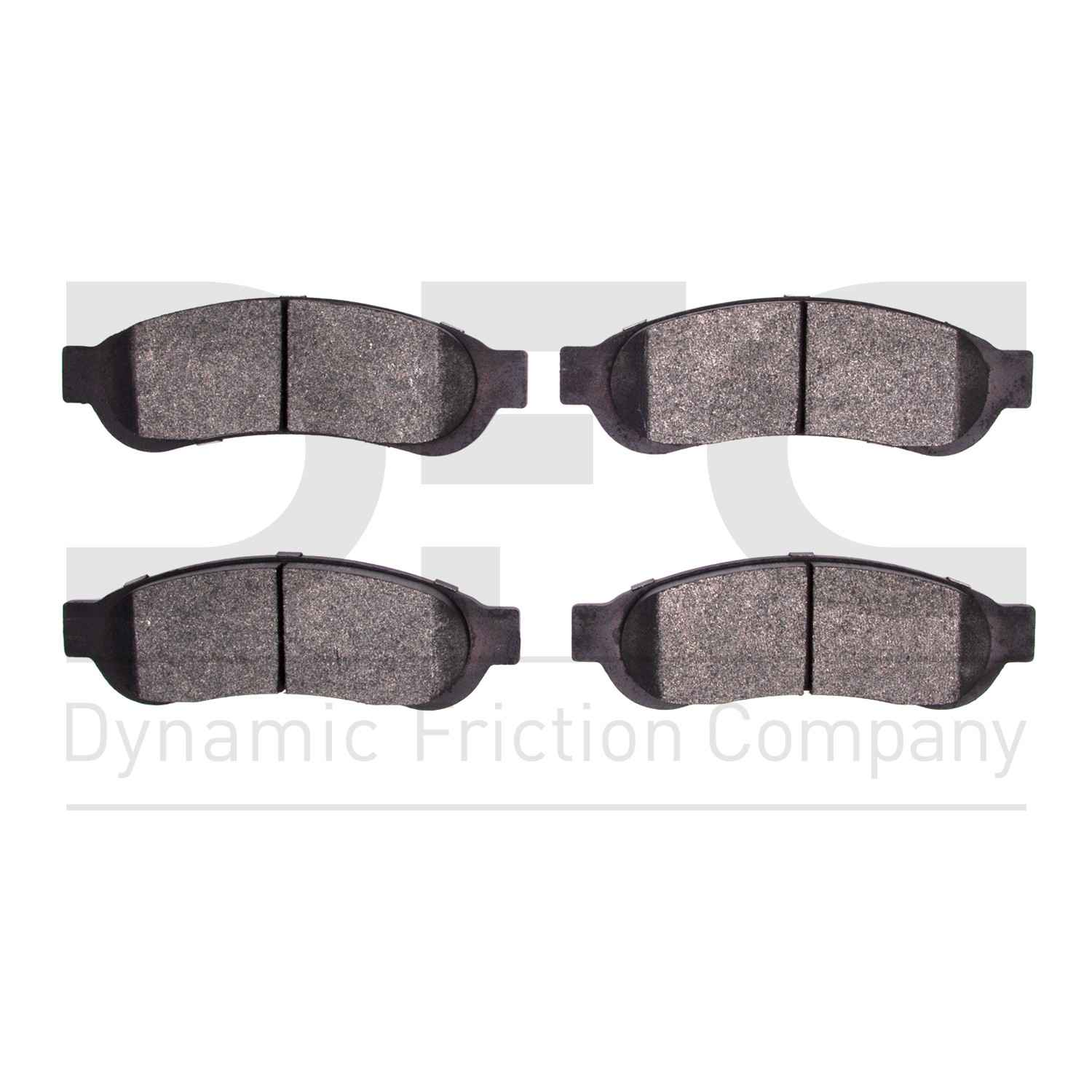 Dynamic Friction Company Disc Brake Pad Set  top view frsport 1214-1067-00