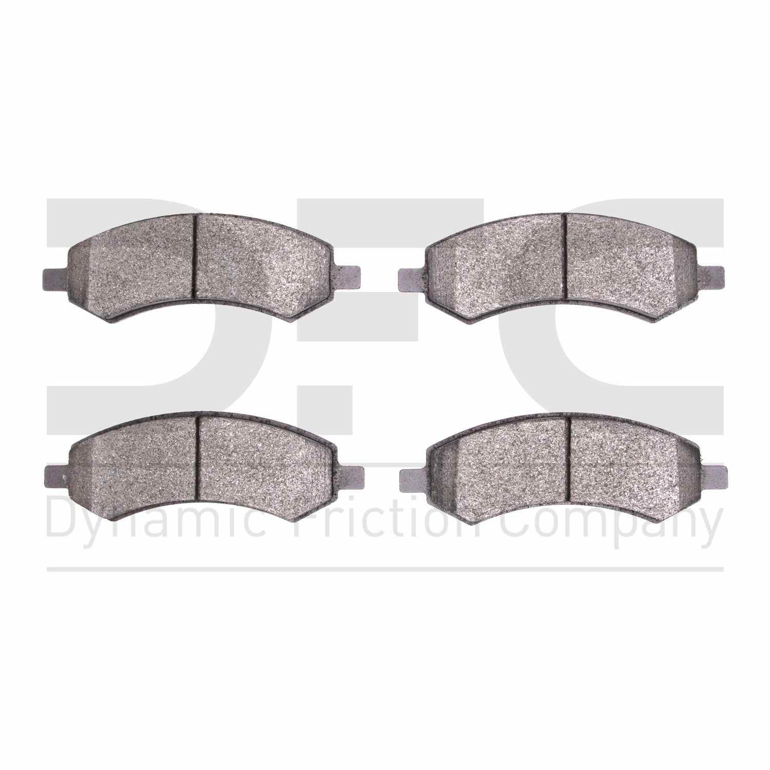 Dynamic Friction Company Disc Brake Pad Set  top view frsport 1214-1084-00