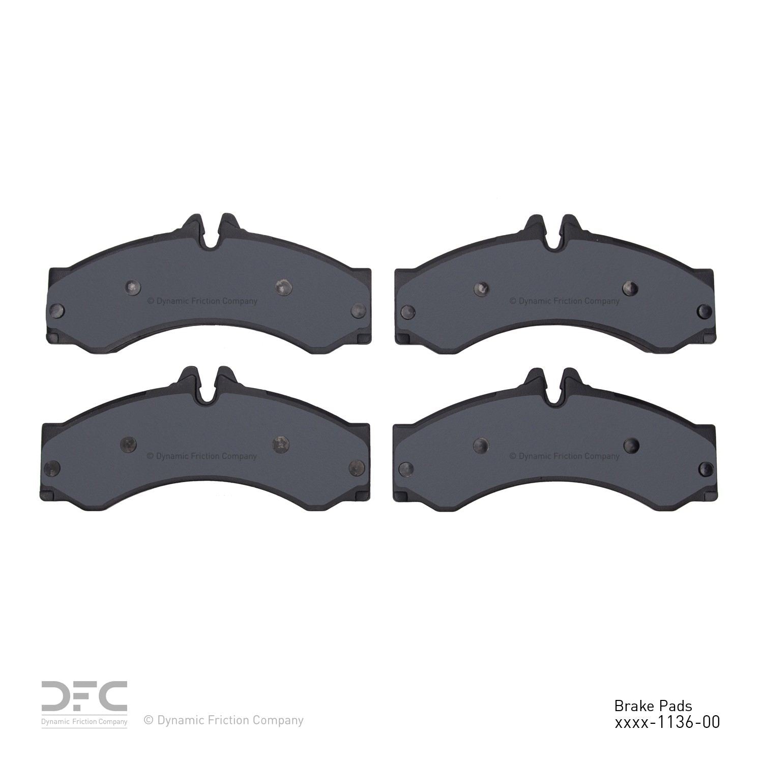 dynamic friction company disc brake pad set  frsport 1214-1136-00