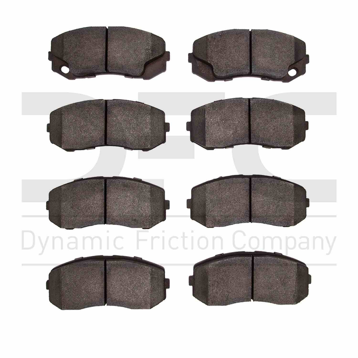 Dynamic Friction Company Disc Brake Pad Set  top view frsport 1214-1265-00