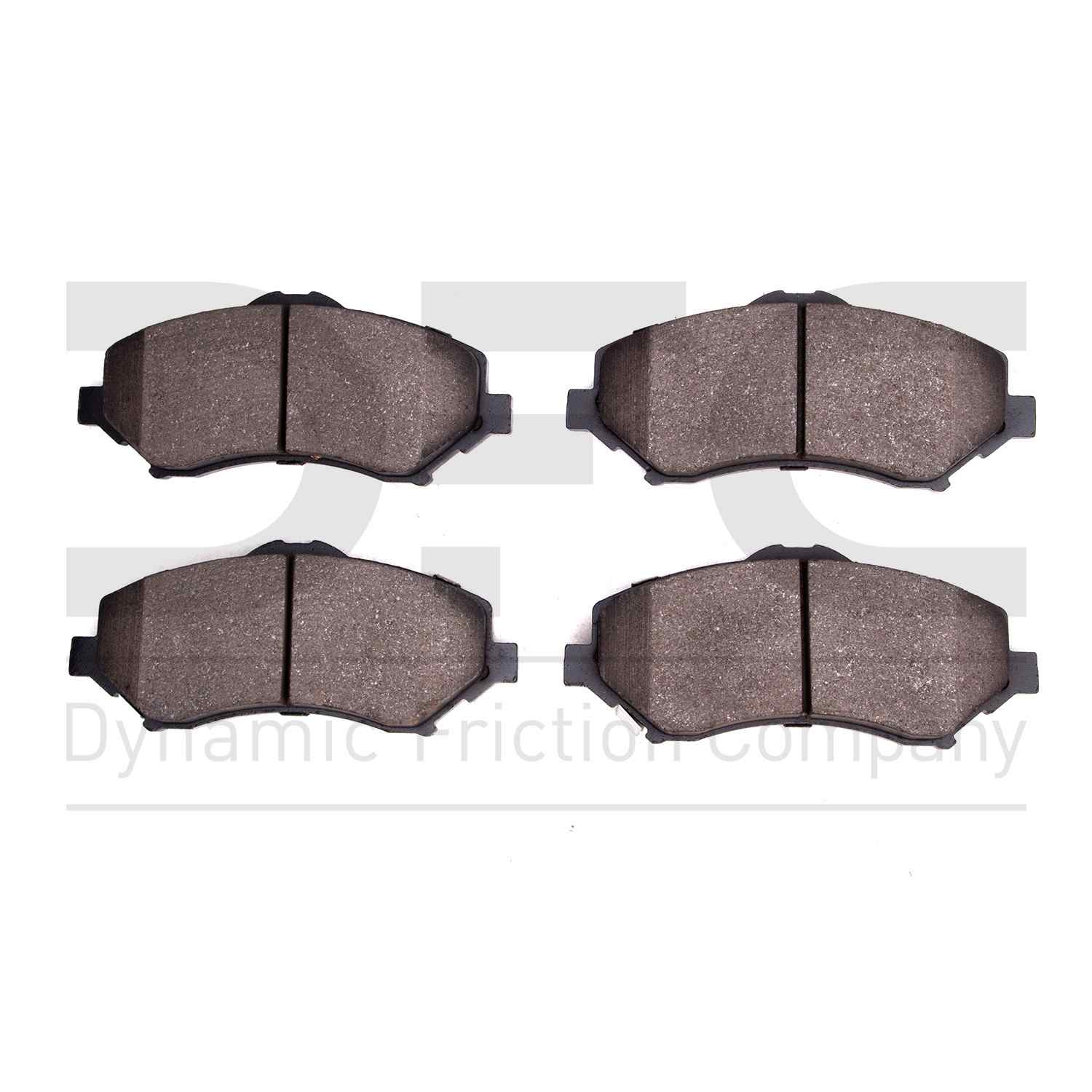 Dynamic Friction Company Disc Brake Pad Set  top view frsport 1214-1273-00