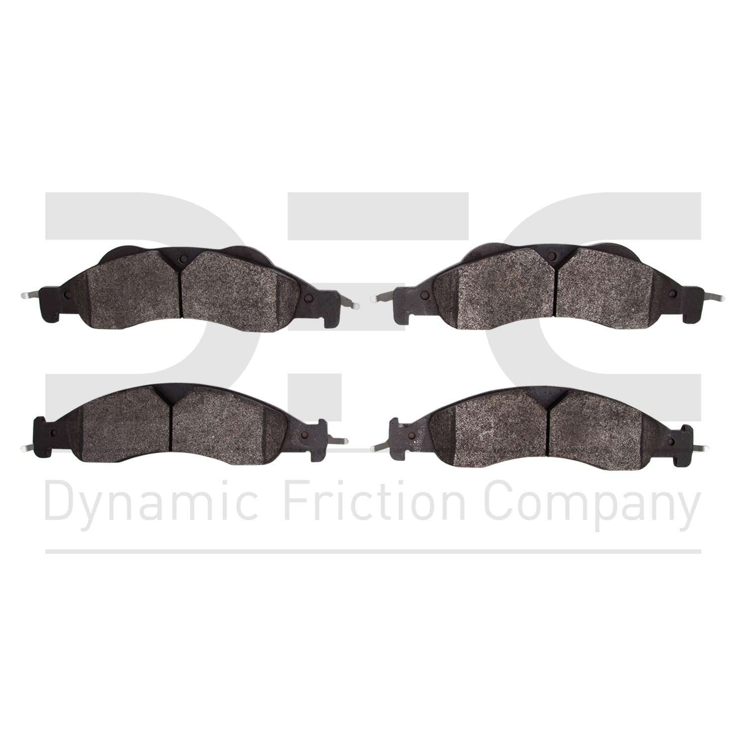 Dynamic Friction Company Disc Brake Pad Set  top view frsport 1214-1278-00