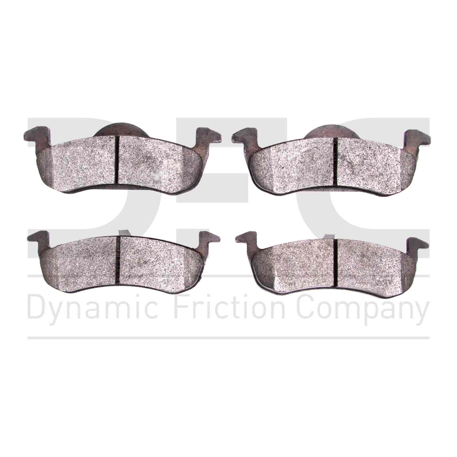 Dynamic Friction Company Disc Brake Pad Set  top view frsport 1214-1279-00