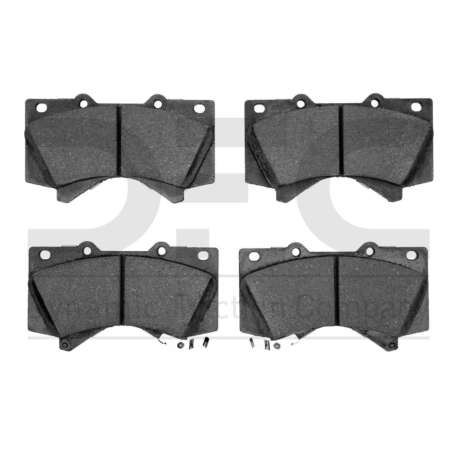 Dynamic Friction Company Disc Brake Pad Set  top view frsport 1214-1303-00