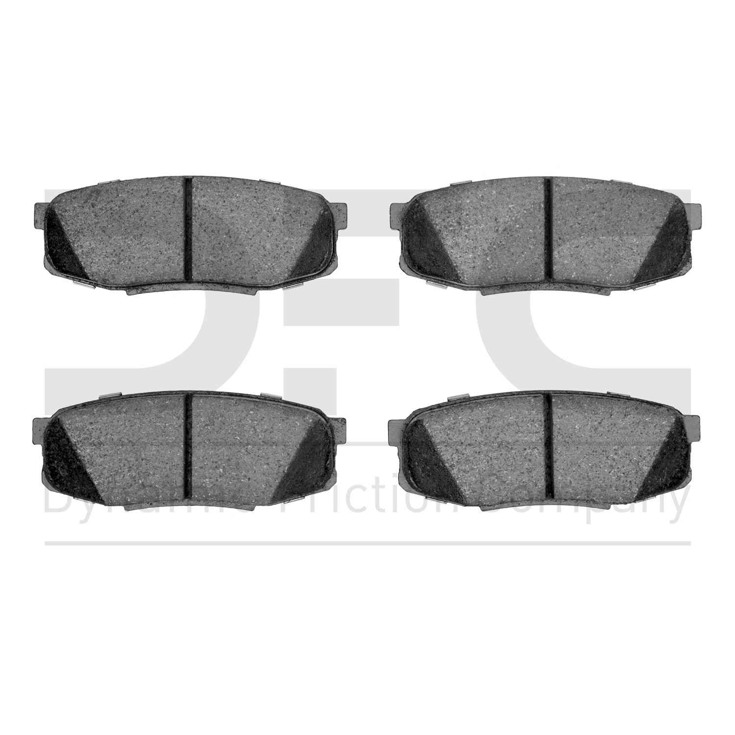 Dynamic Friction Company Disc Brake Pad Set  top view frsport 1214-1304-00