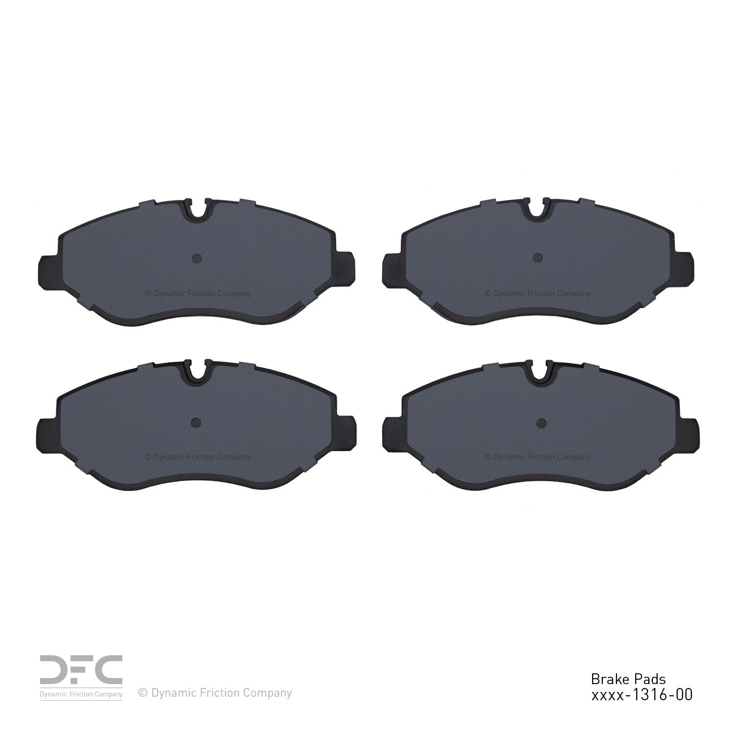 dynamic friction company disc brake pad set  frsport 1214-1316-00