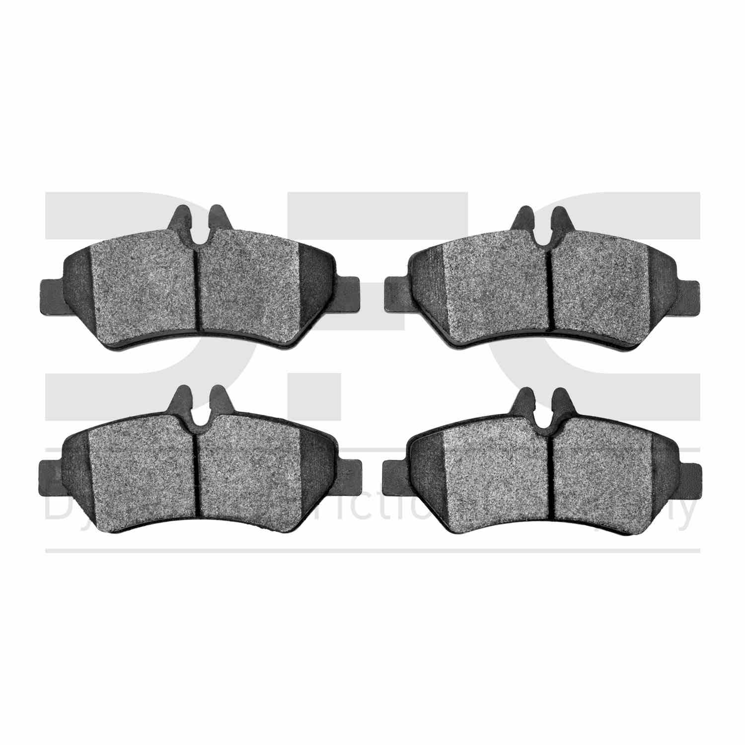 Dynamic Friction Company Disc Brake Pad Set  top view frsport 1214-1317-00