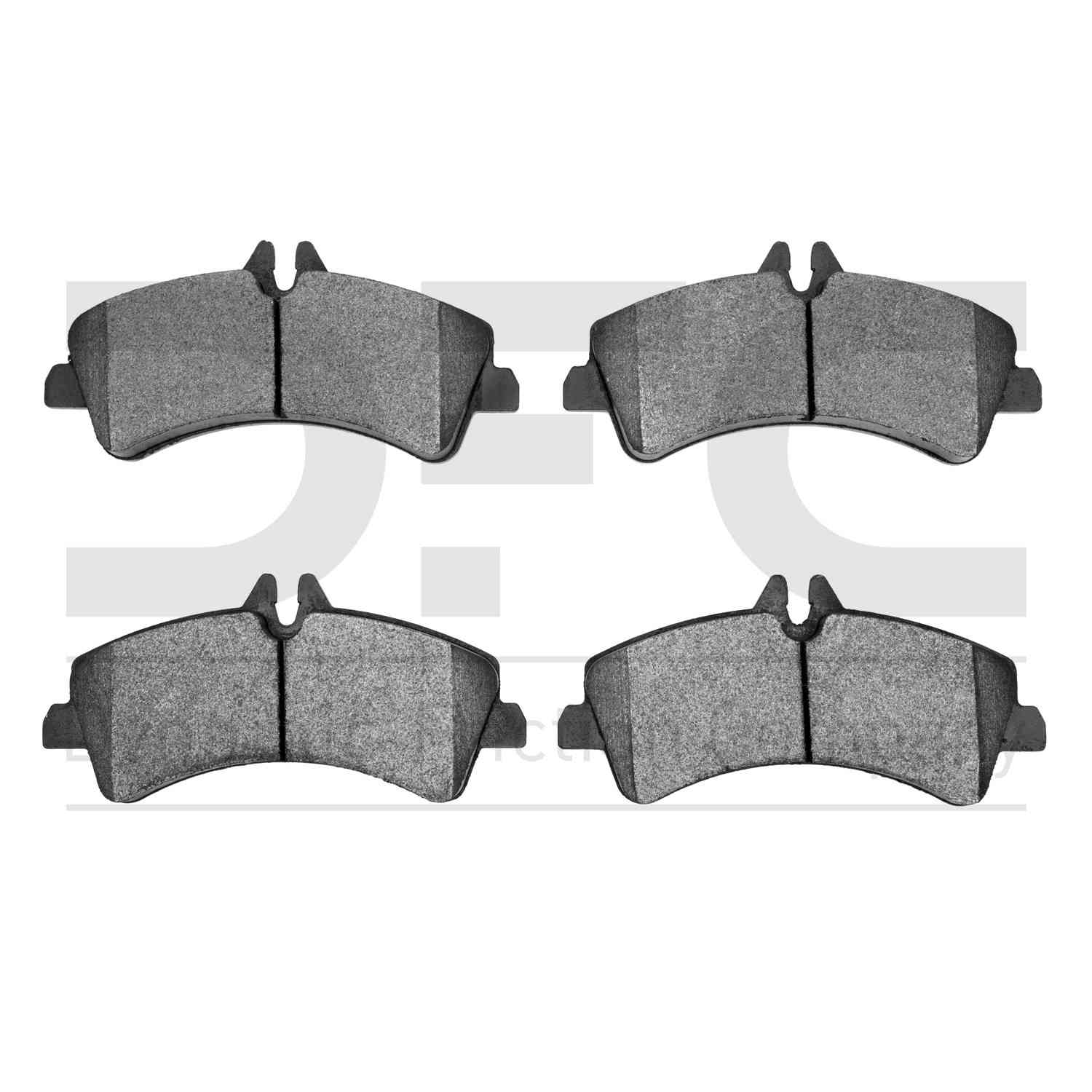 Dynamic Friction Company Disc Brake Pad Set  top view frsport 1214-1318-00