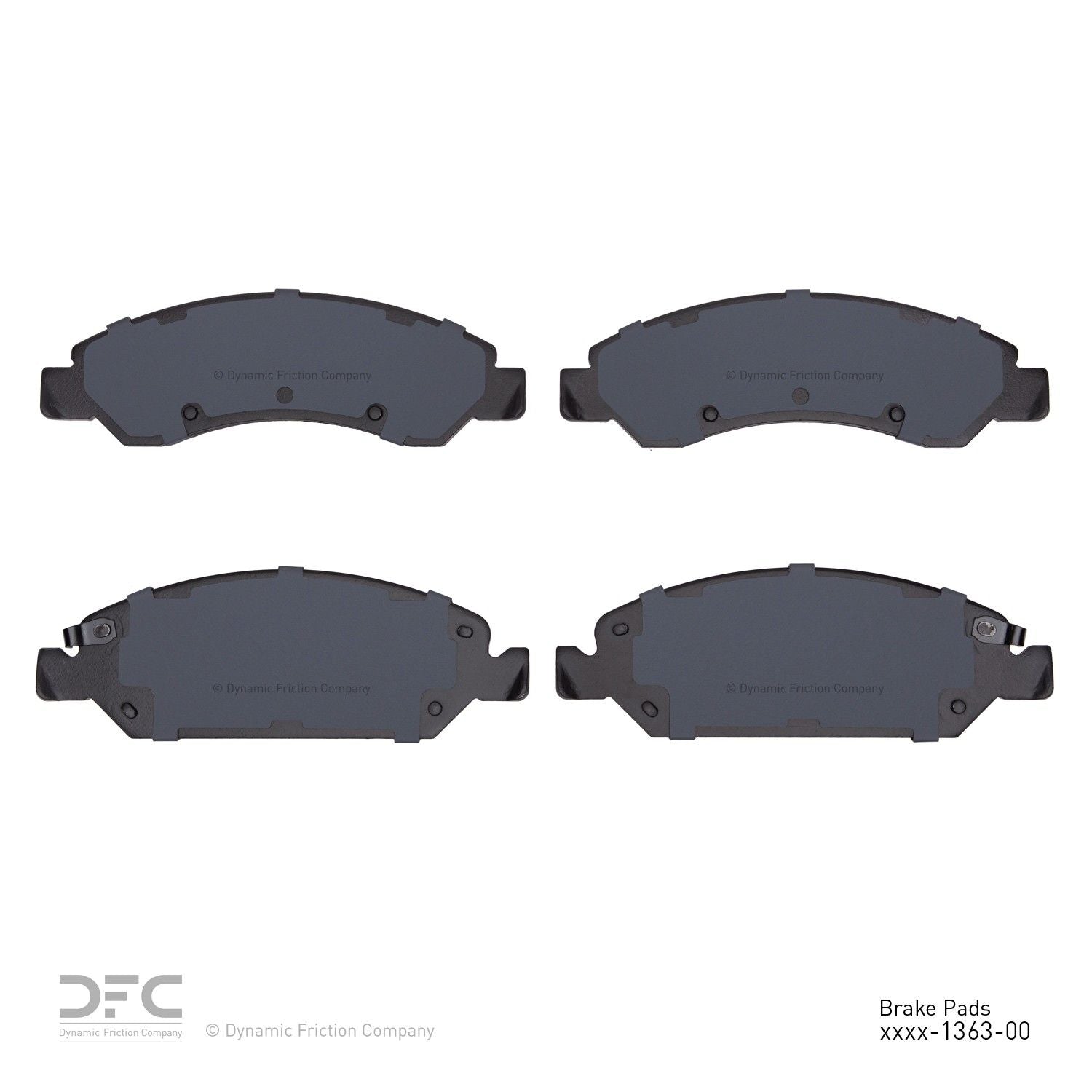 dynamic friction company disc brake pad set  frsport 1214-1363-00