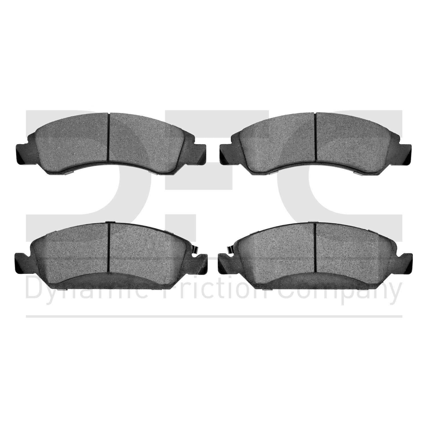 Dynamic Friction Company Disc Brake Pad Set  top view frsport 1214-1363-00