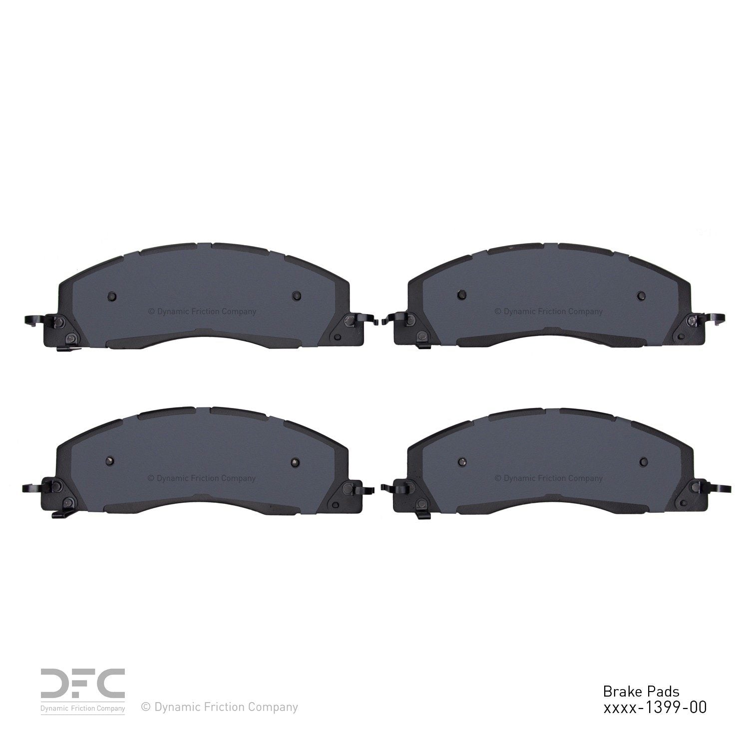 dynamic friction company disc brake pad set  frsport 1214-1399-00