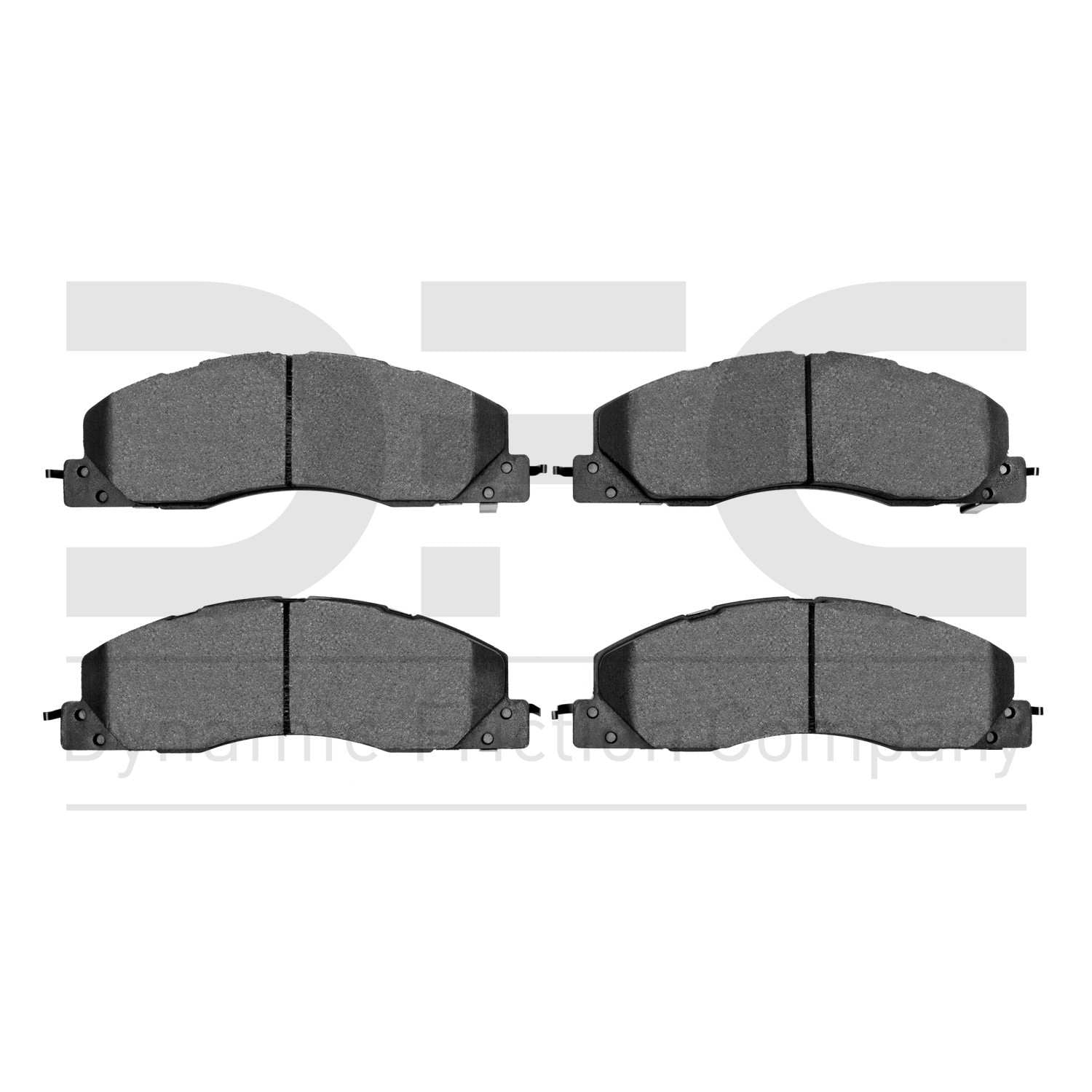 Dynamic Friction Company Disc Brake Pad Set  top view frsport 1214-1399-00