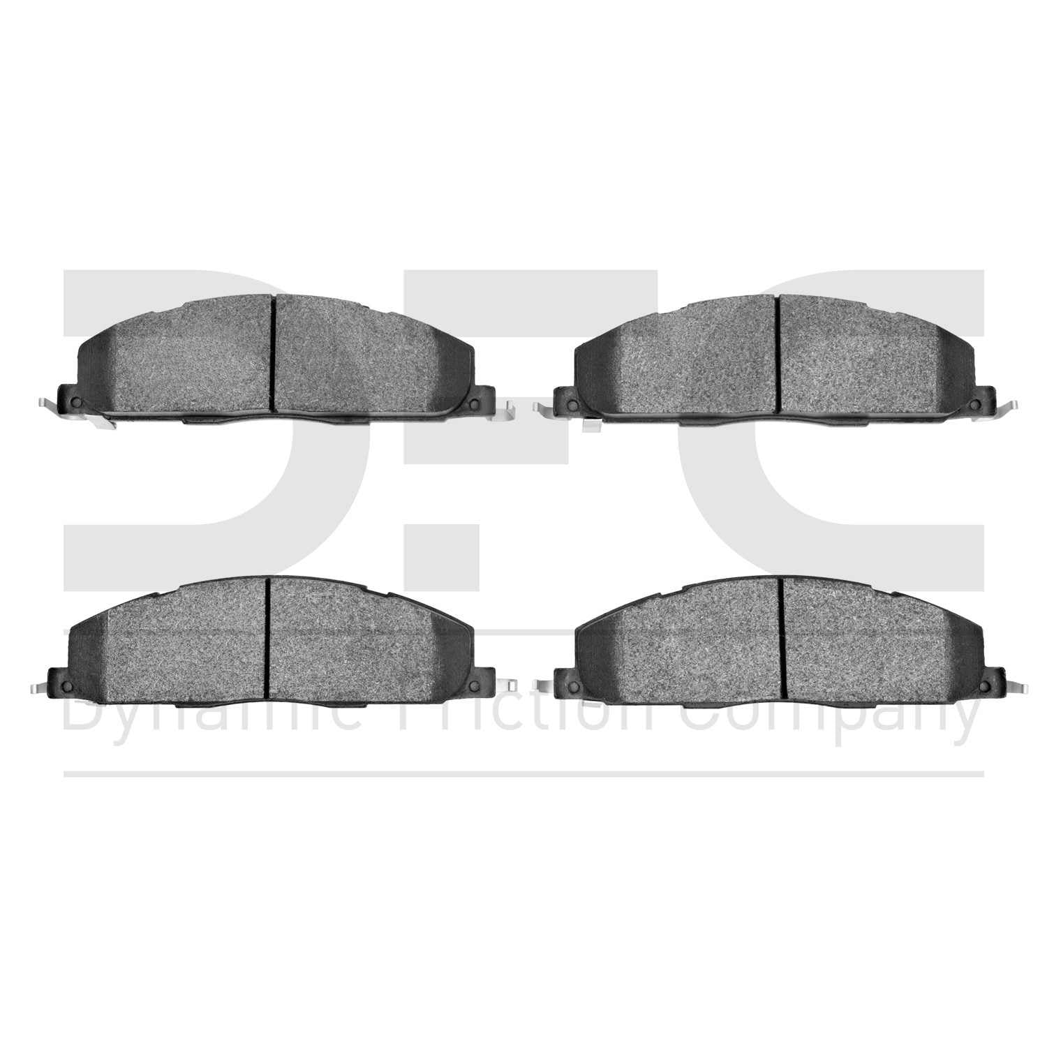 Dynamic Friction Company Disc Brake Pad Set  top view frsport 1214-1400-00