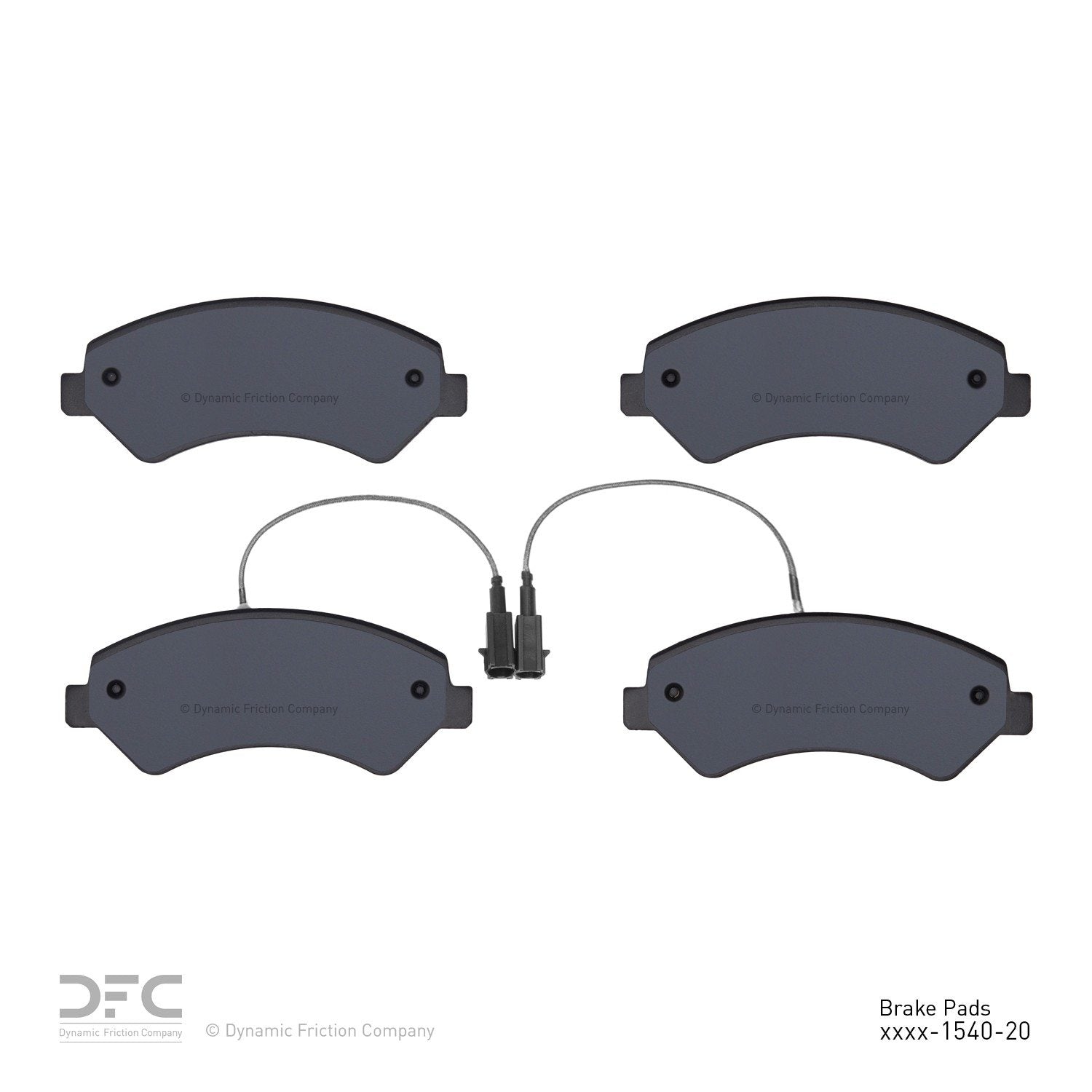 dynamic friction company disc brake pad set  frsport 1214-1540-20