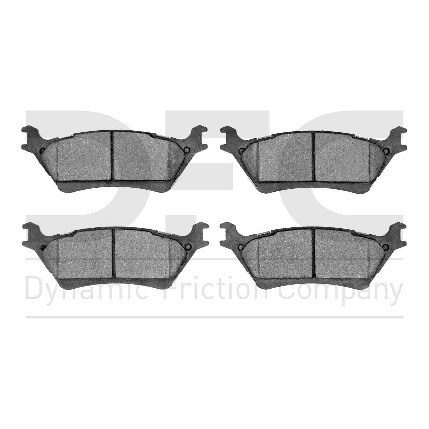 Dynamic Friction Company Disc Brake Pad Set  top view frsport 1214-1602-00