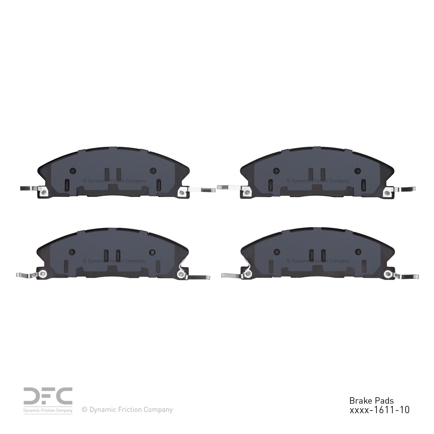 dynamic friction company disc brake pad set  frsport 1214-1611-10