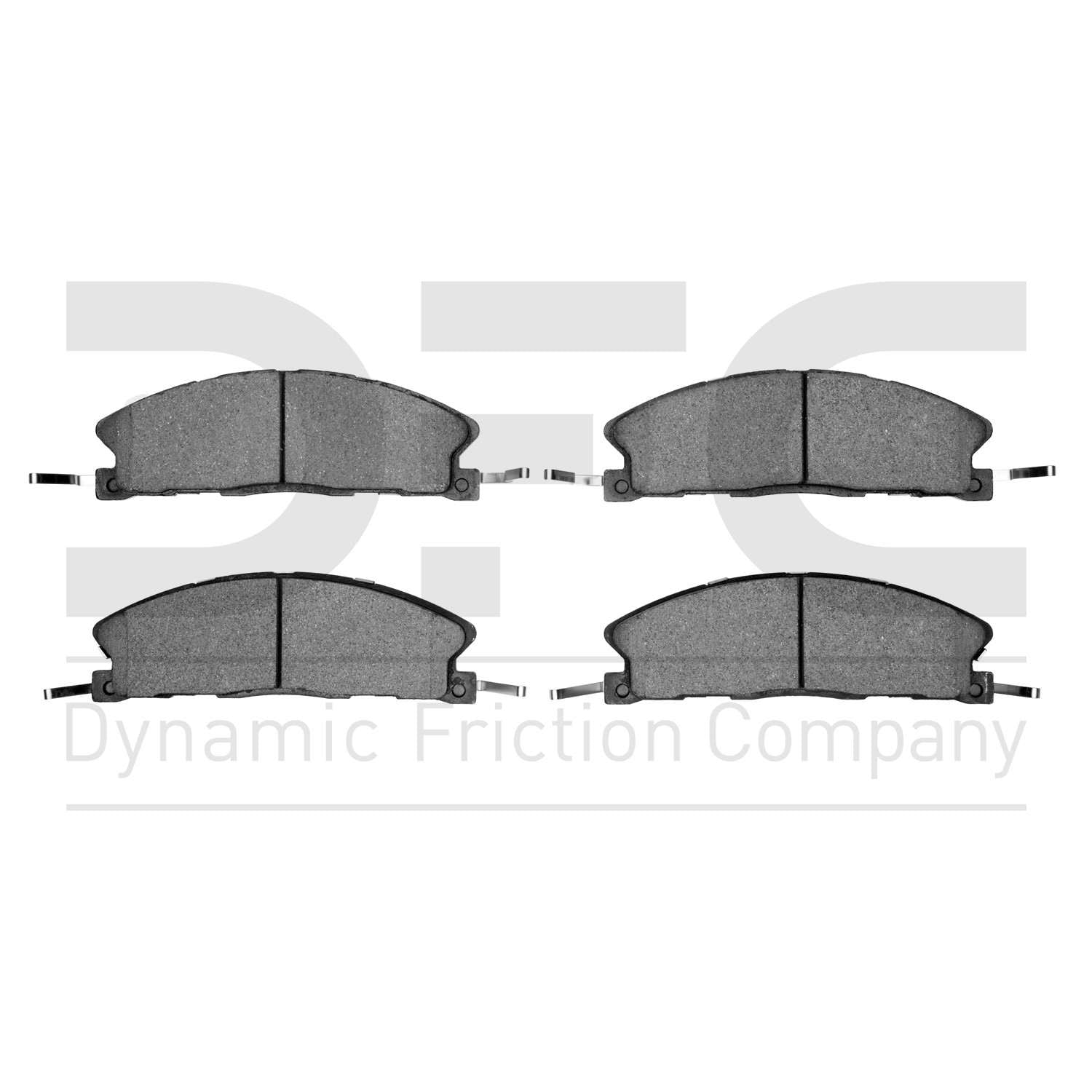 Dynamic Friction Company Disc Brake Pad Set  top view frsport 1214-1611-10