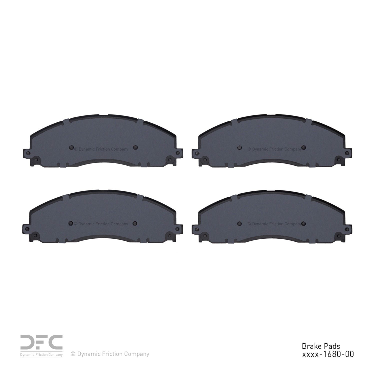 dynamic friction company disc brake pad set  frsport 1214-1680-00