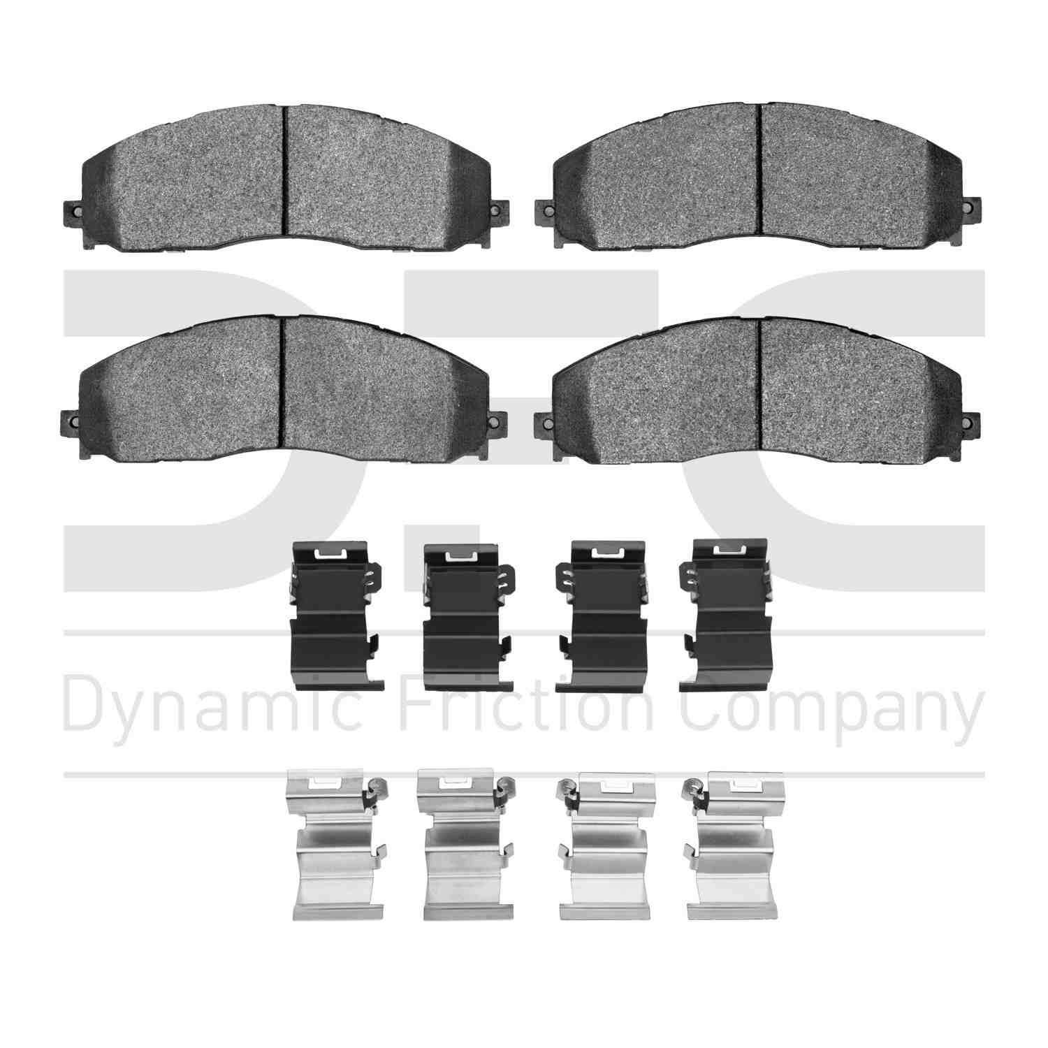 Dynamic Friction Company Disc Brake Pad Set  top view frsport 1214-1680-01