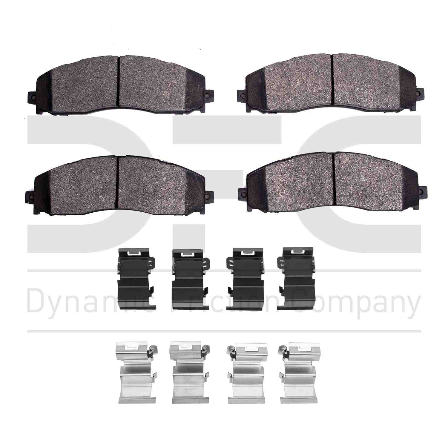 Dynamic Friction Company Disc Brake Pad Set  top view frsport 1214-1691-01