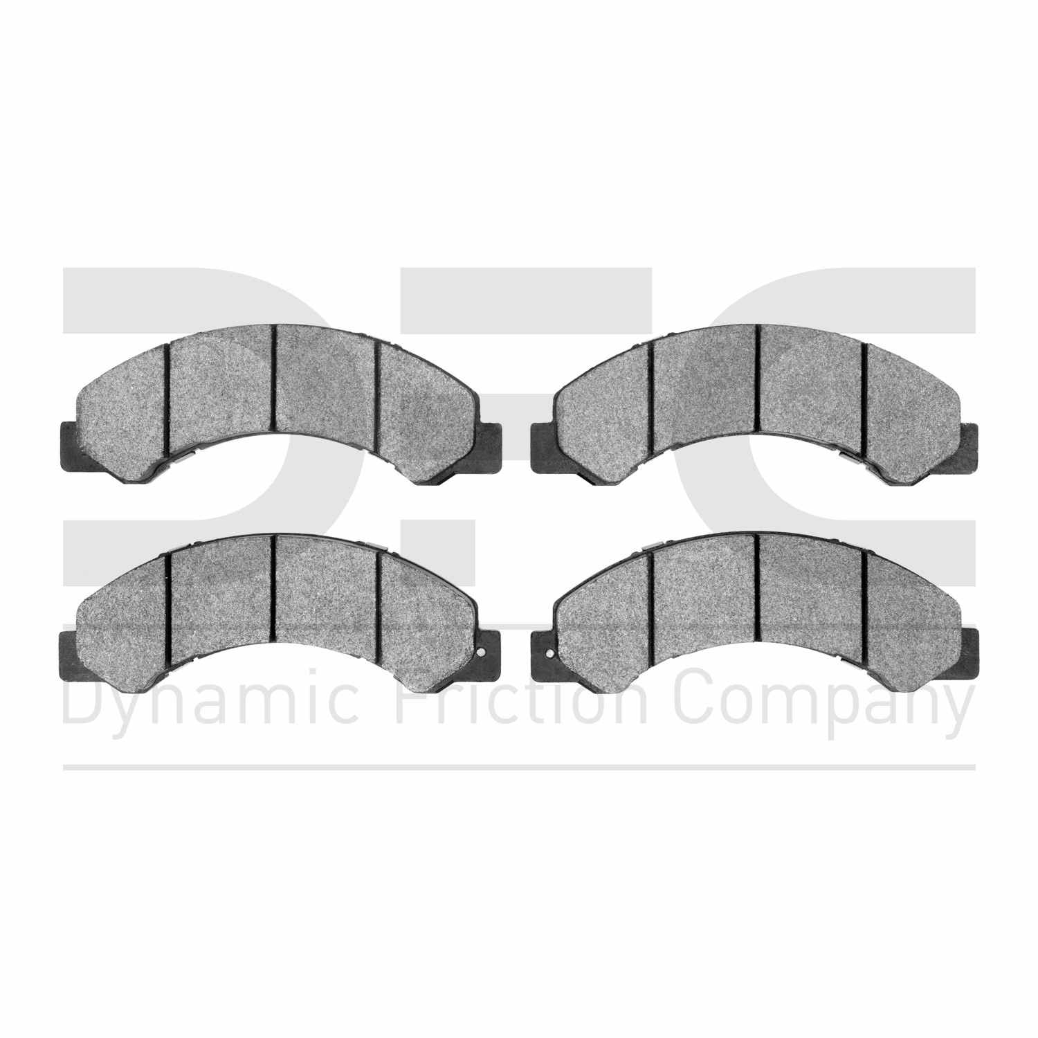 Dynamic Friction Company Disc Brake Pad Set  top view frsport 1214-1695-00