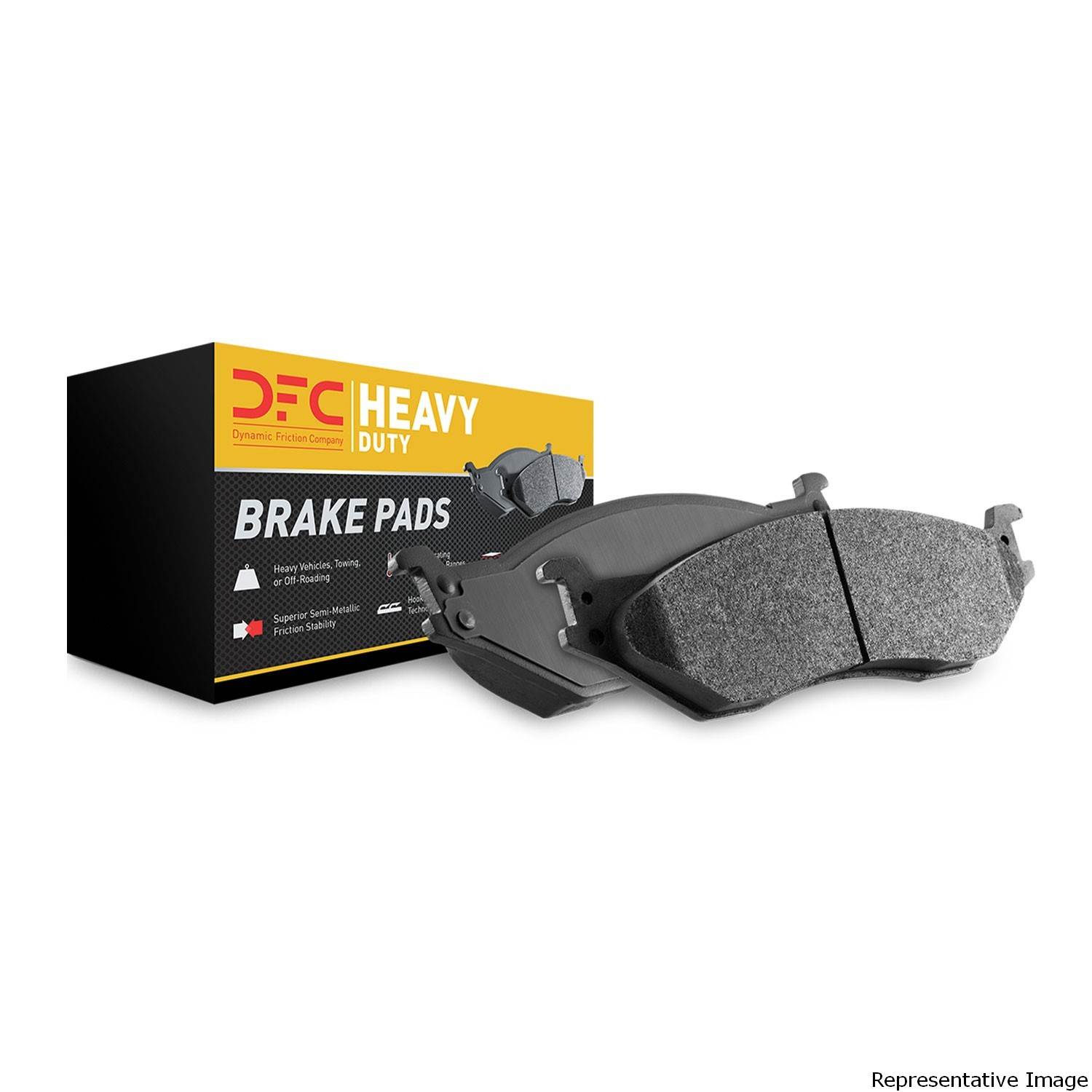 Dynamic Friction Company Disc Brake Pad Set  top view frsport 1214-1758-00