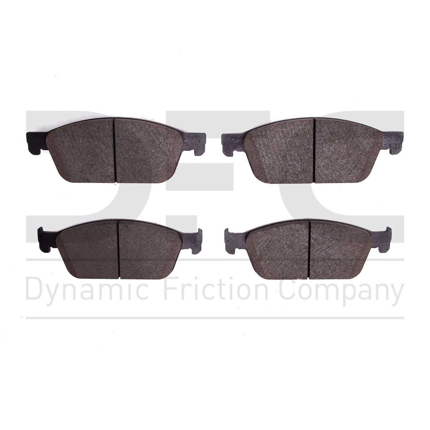 Dynamic Friction Company Disc Brake Pad Set  top view frsport 1214-1771-00