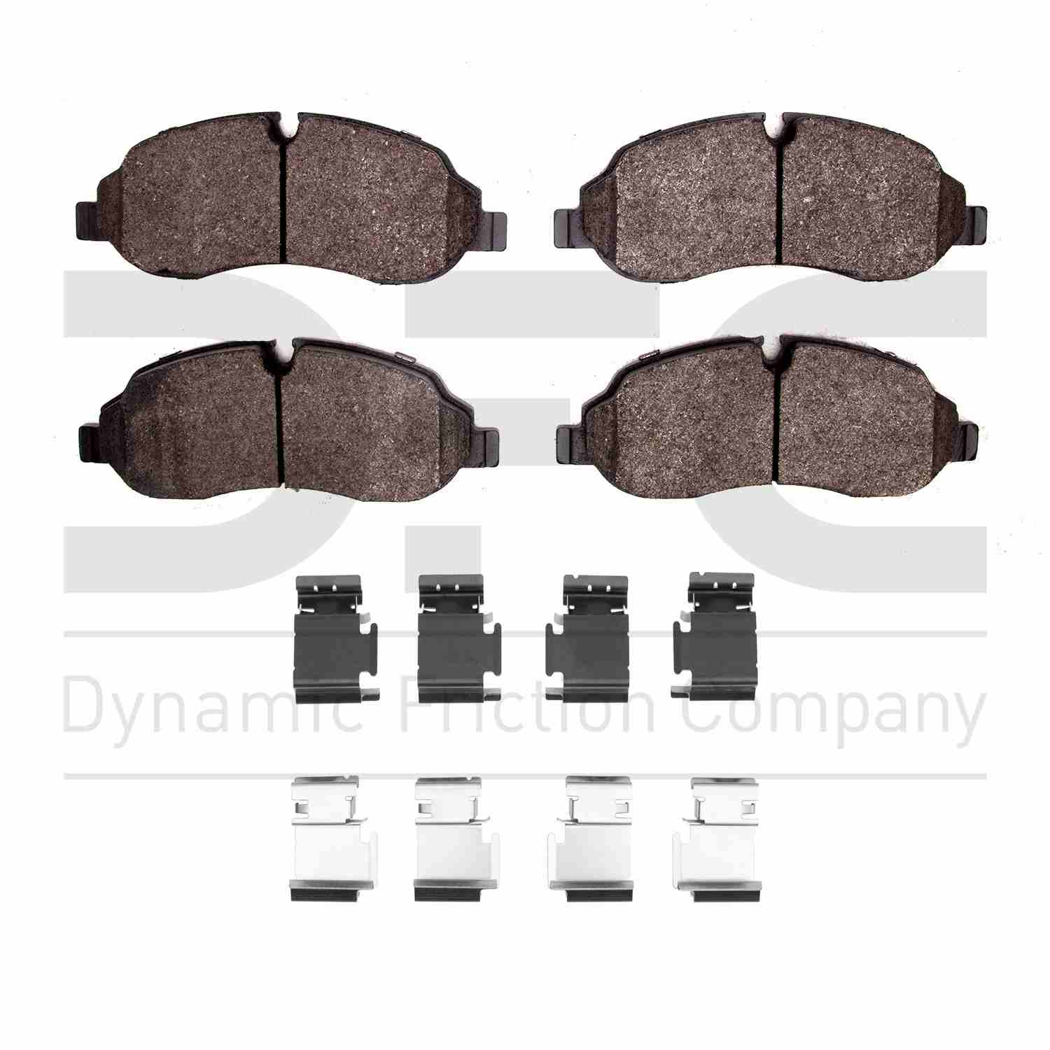 Dynamic Friction Company Disc Brake Pad Set  top view frsport 1214-1774-01