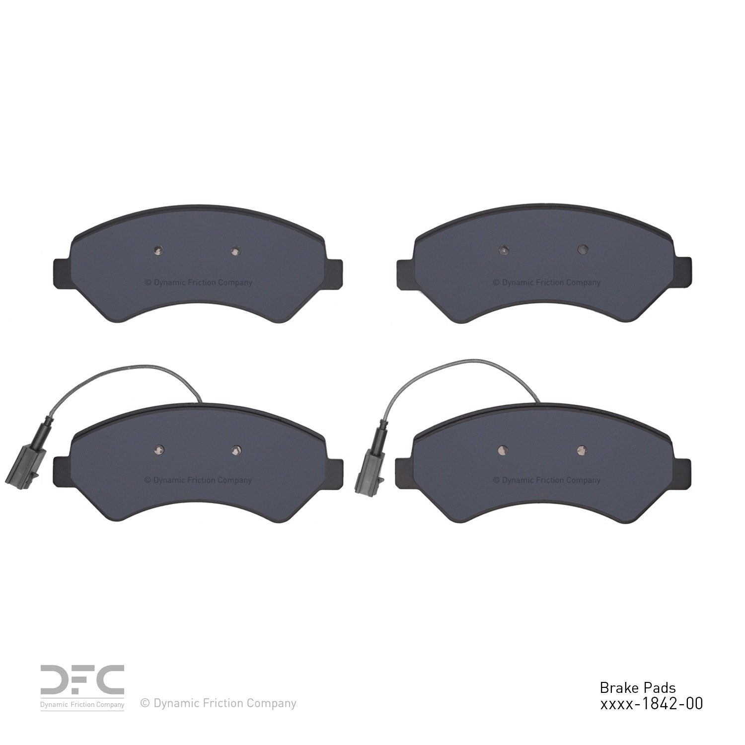 dynamic friction company disc brake pad set  frsport 1214-1842-00