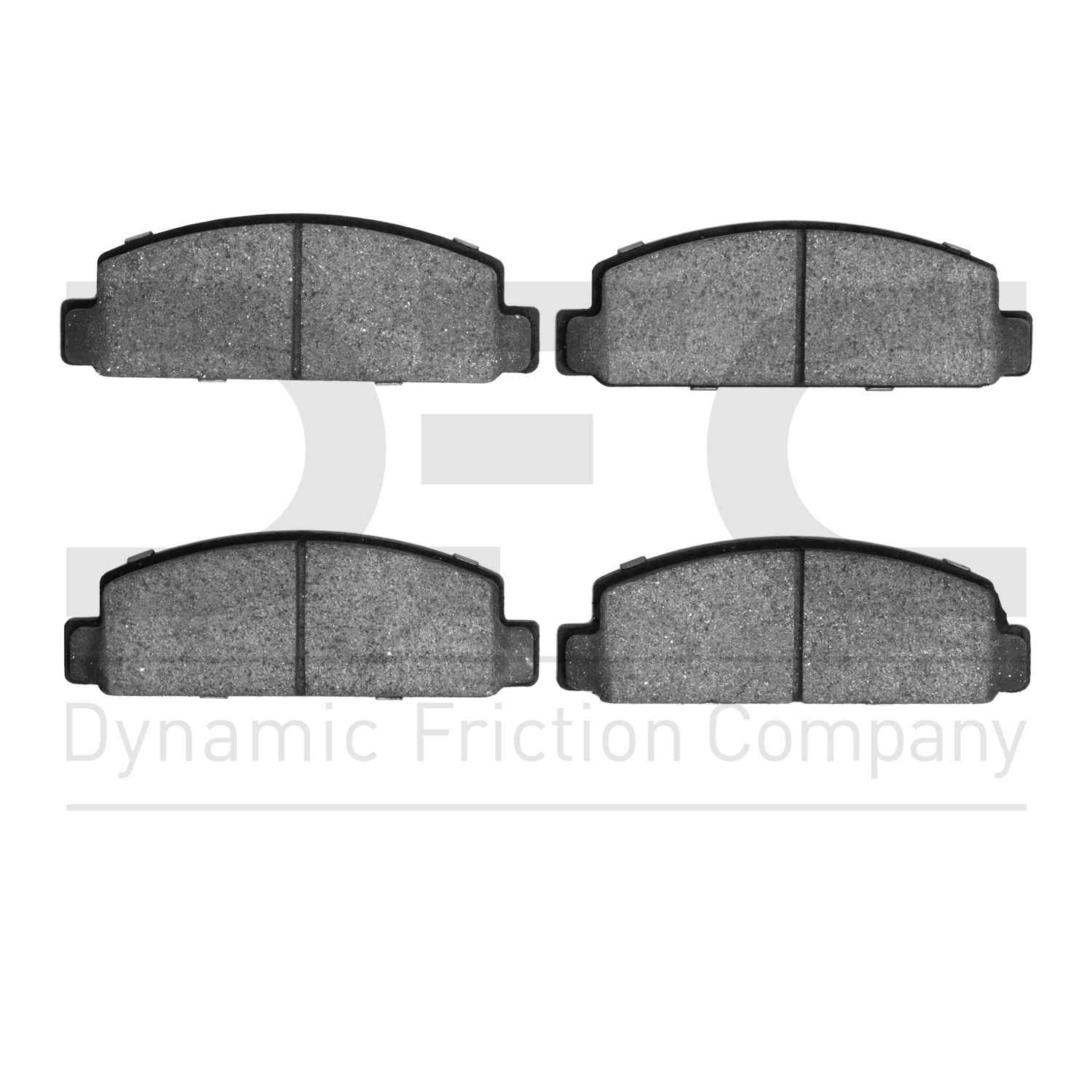 Dynamic Friction Company Disc Brake Pad Set  top view frsport 1310-0131-00